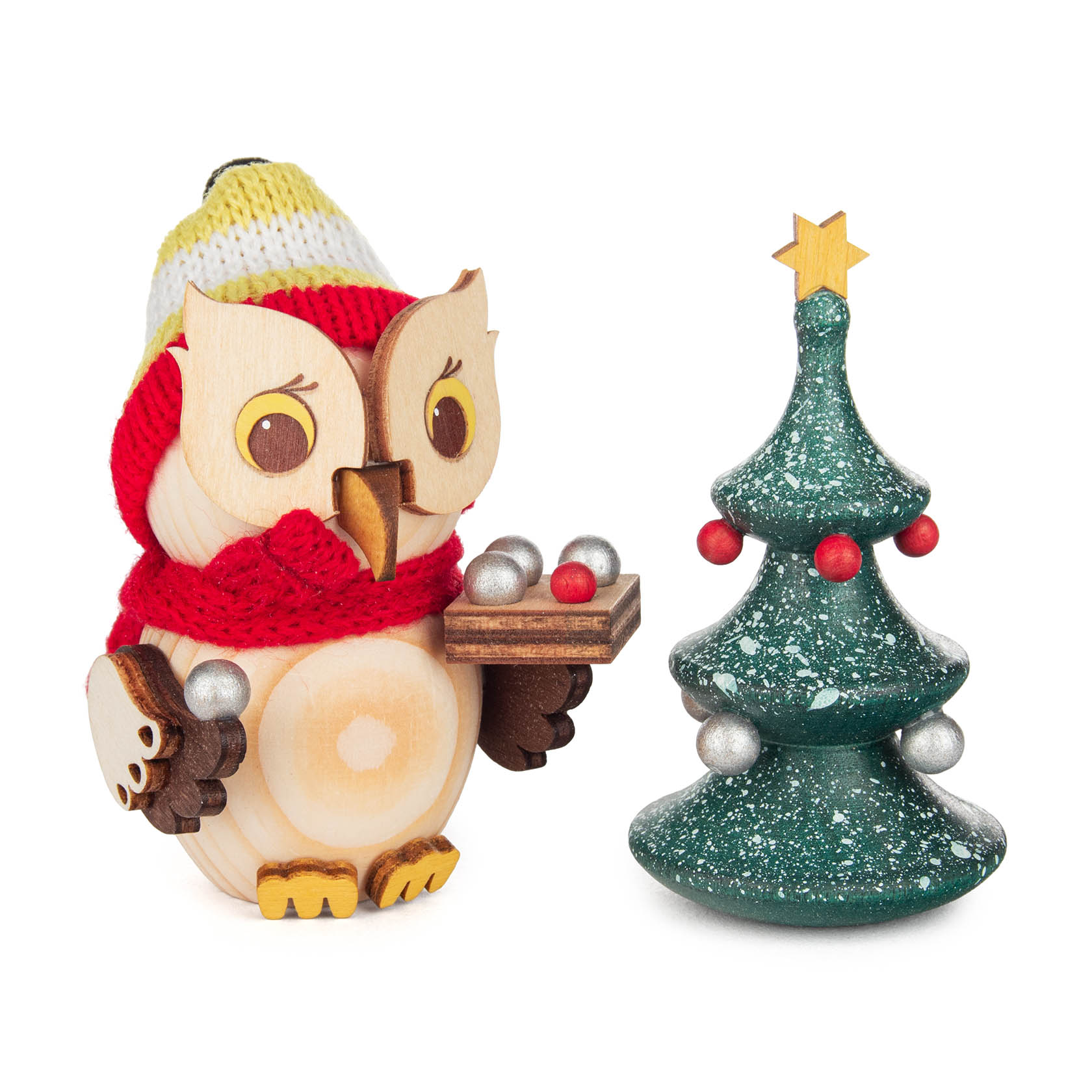 Mini-Eule mit Weihnachtsbaum im Dregeno Online Shop günstig kaufen