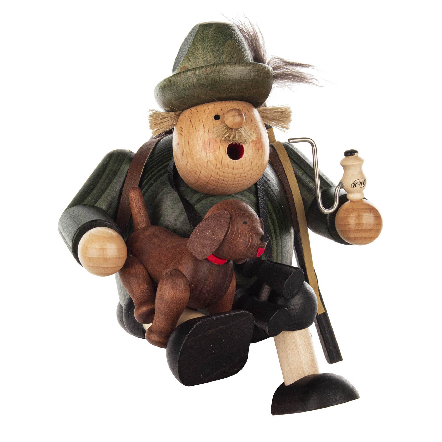 Räuchermann Förster mit Hund 17cm Kantenhocker im Dregeno Online Shop günstig kaufen