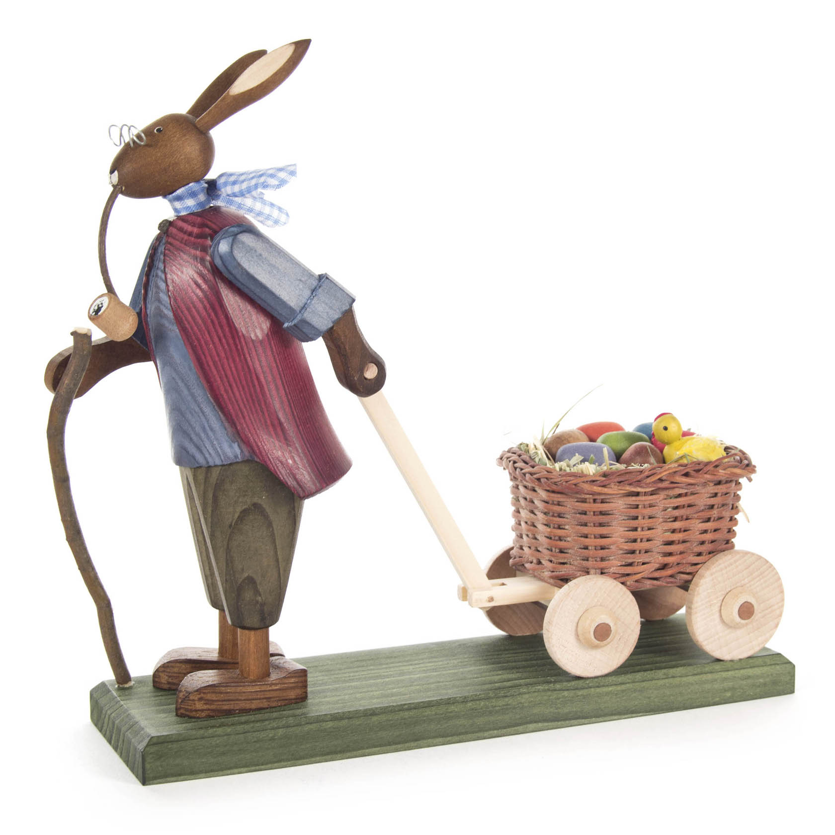Hase Großvater mit Wagen  