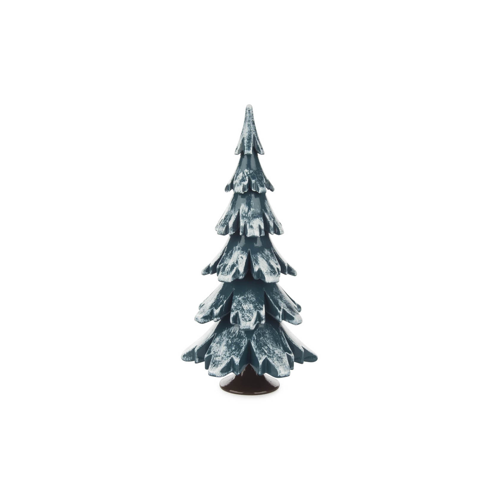 Massivholzbaum grün/weiß 15,5 cm