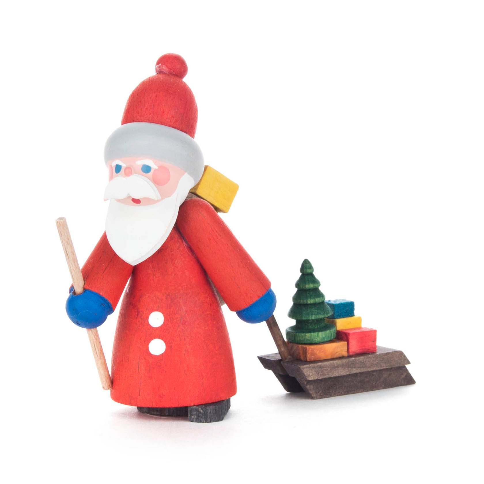 Weihnachtsmann mit Schlitten