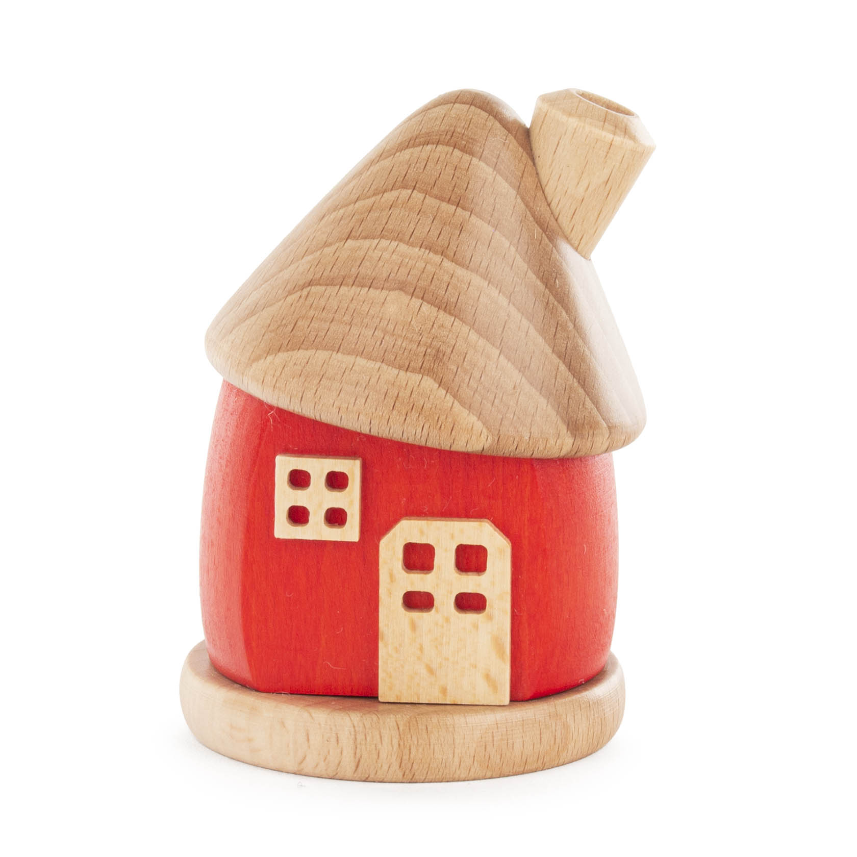 wooden smoker house red