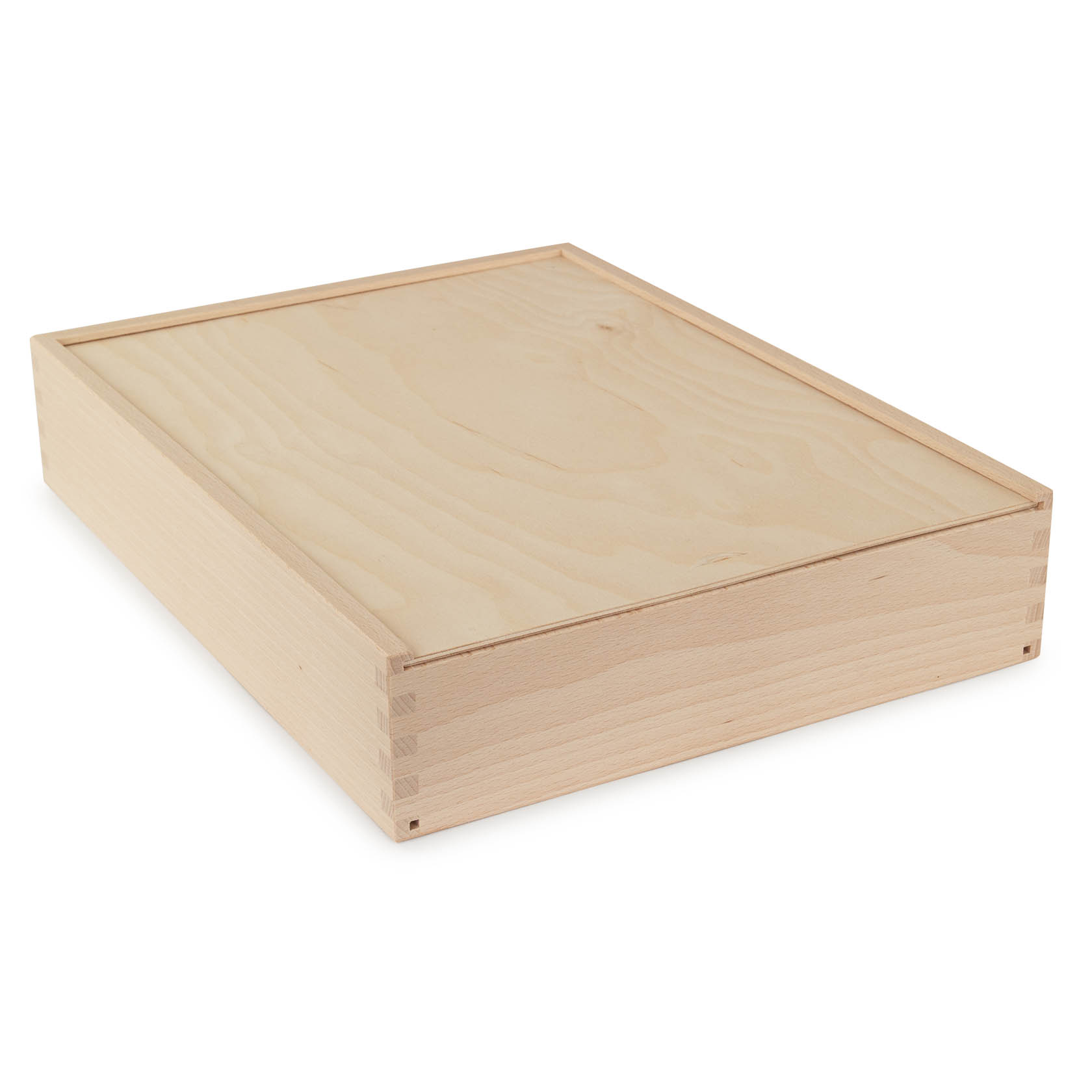 Holzkasten Nr.3 Innenmaß 355x263x58 mm Außenmaß 375x283x74 mm im Dregeno Online Shop günstig kaufen