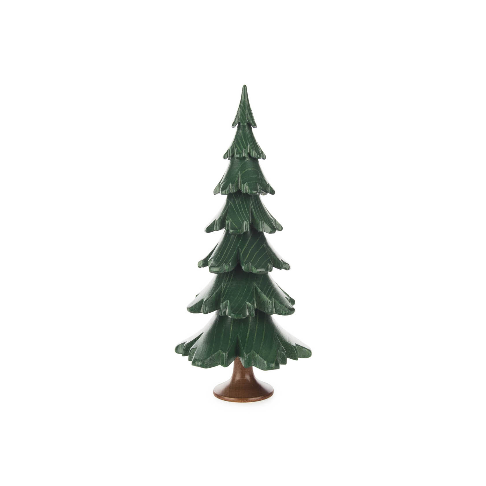 Massivholzbaum grün lasiert, 19cm