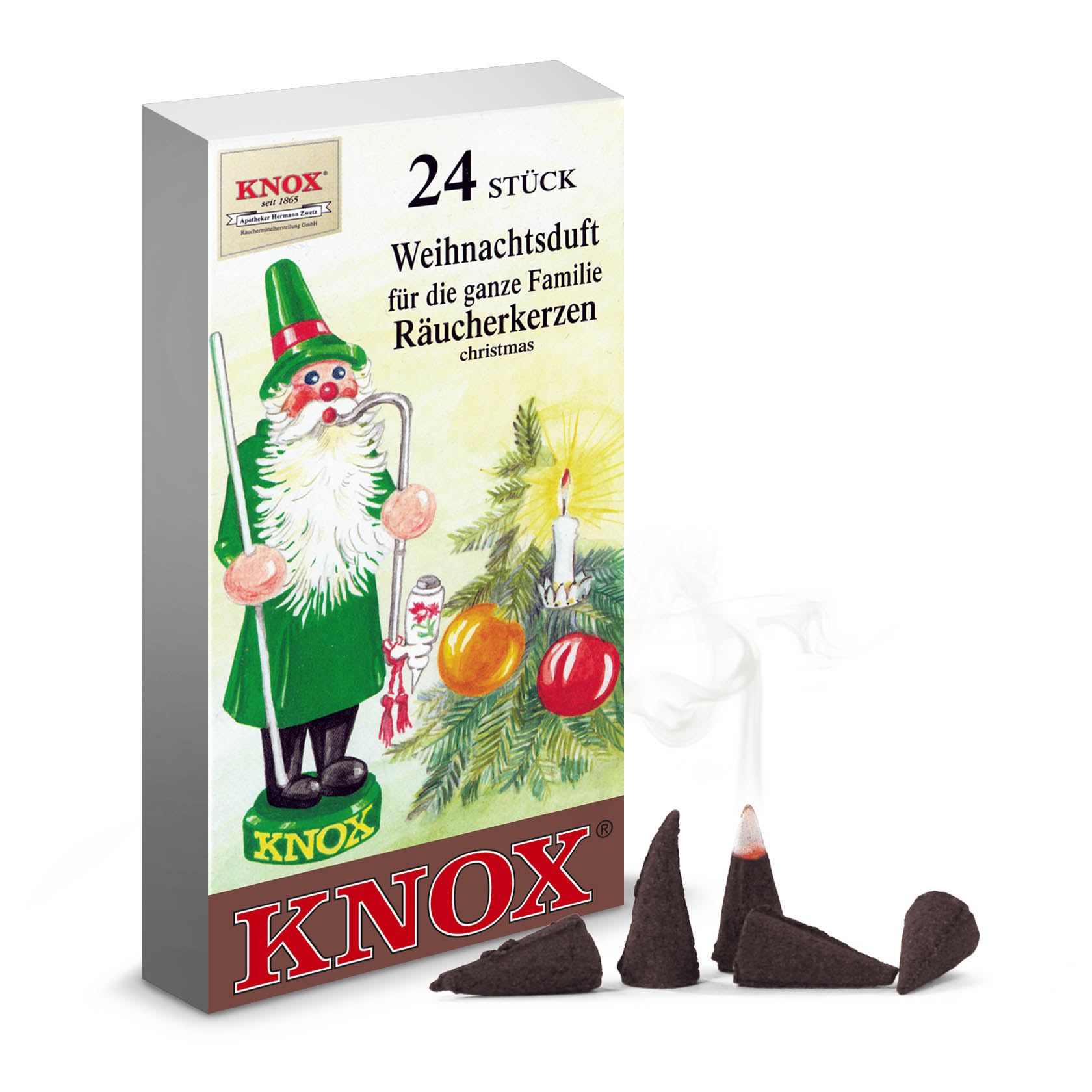 KNOX Räucherkerzen Weihnachtsduft (24)  