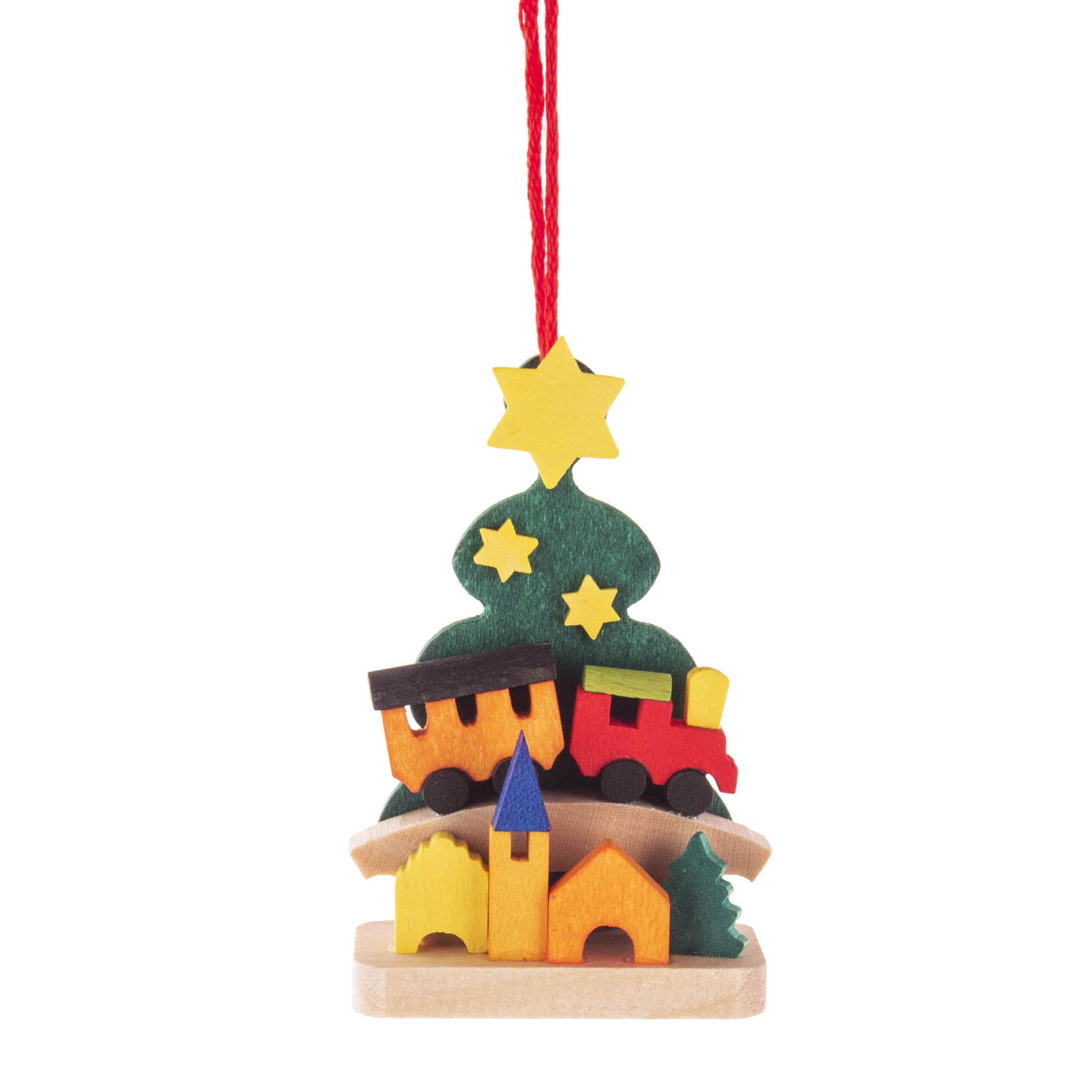 Behang Christbaum mit Eisenbahn im Dregeno Online Shop günstig kaufen