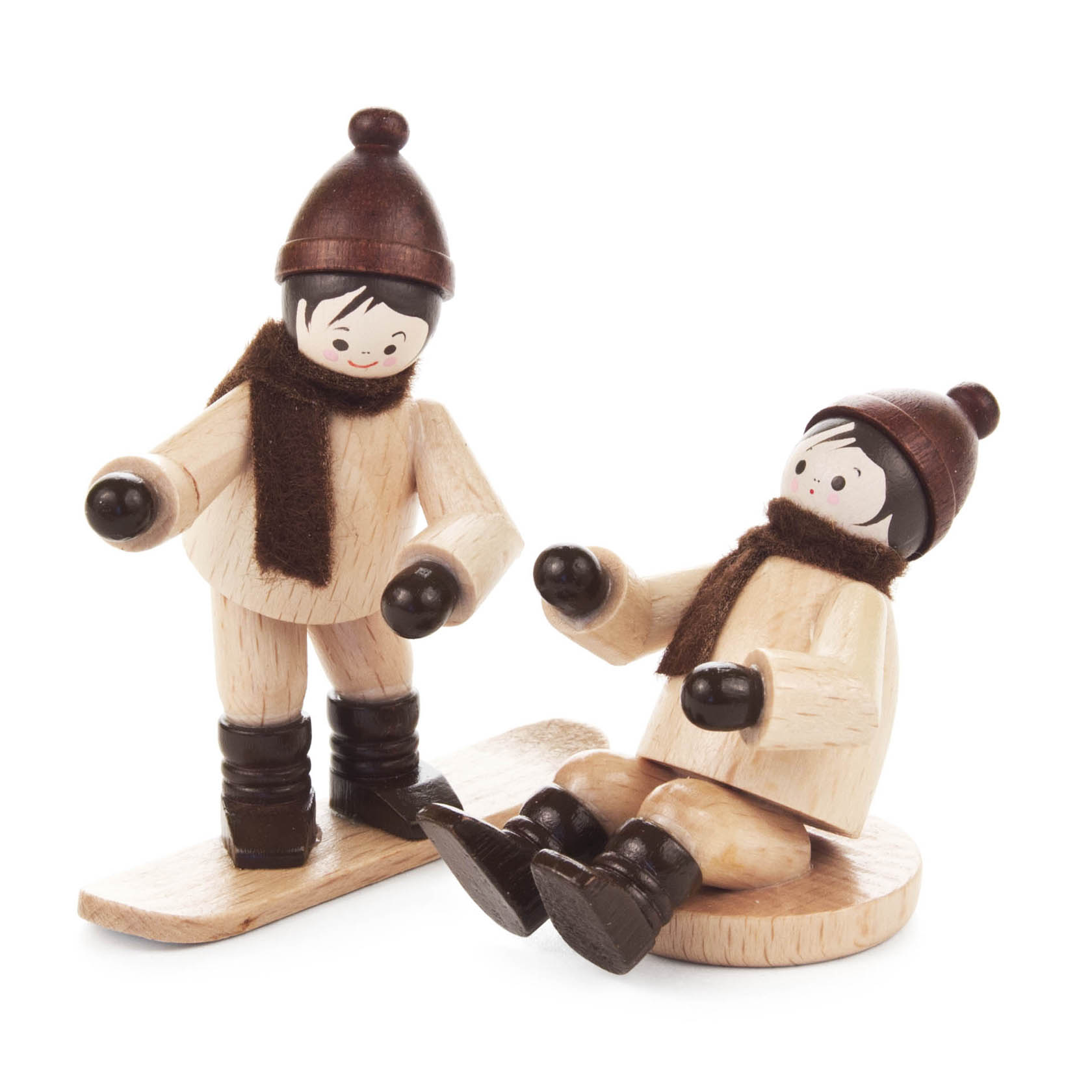 Kinder mit Snowboard und Rutscher natur (2) im Dregeno Online Shop günstig kaufen