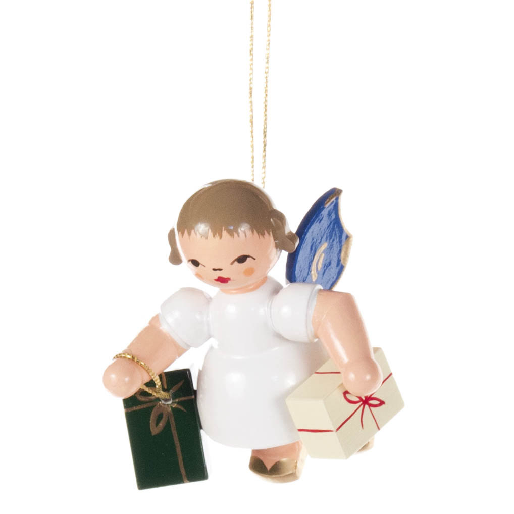 Behang Engel mit Geschenken, blaue Flügel im Dregeno Online Shop günstig kaufen