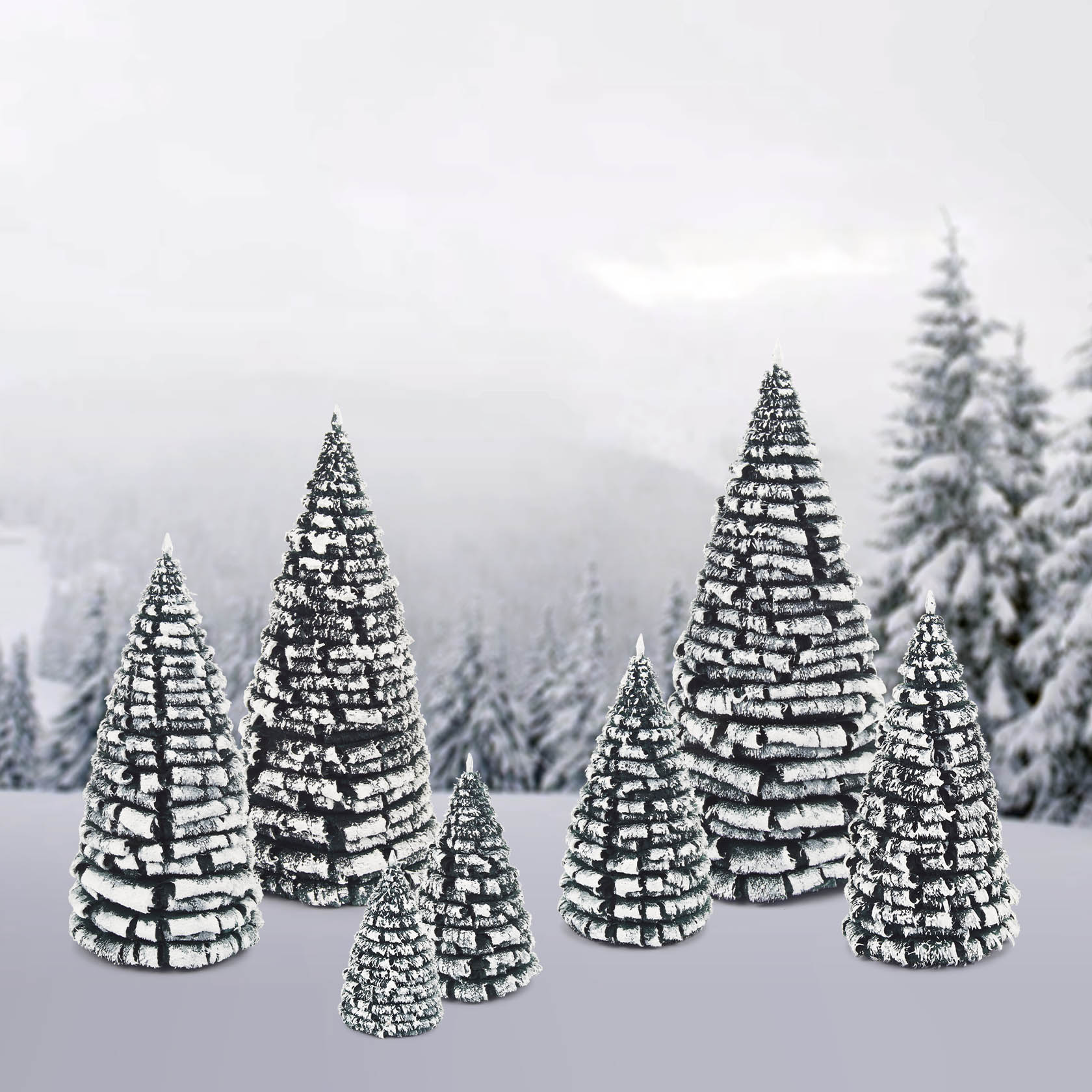 trees green-white 8 cm (3)