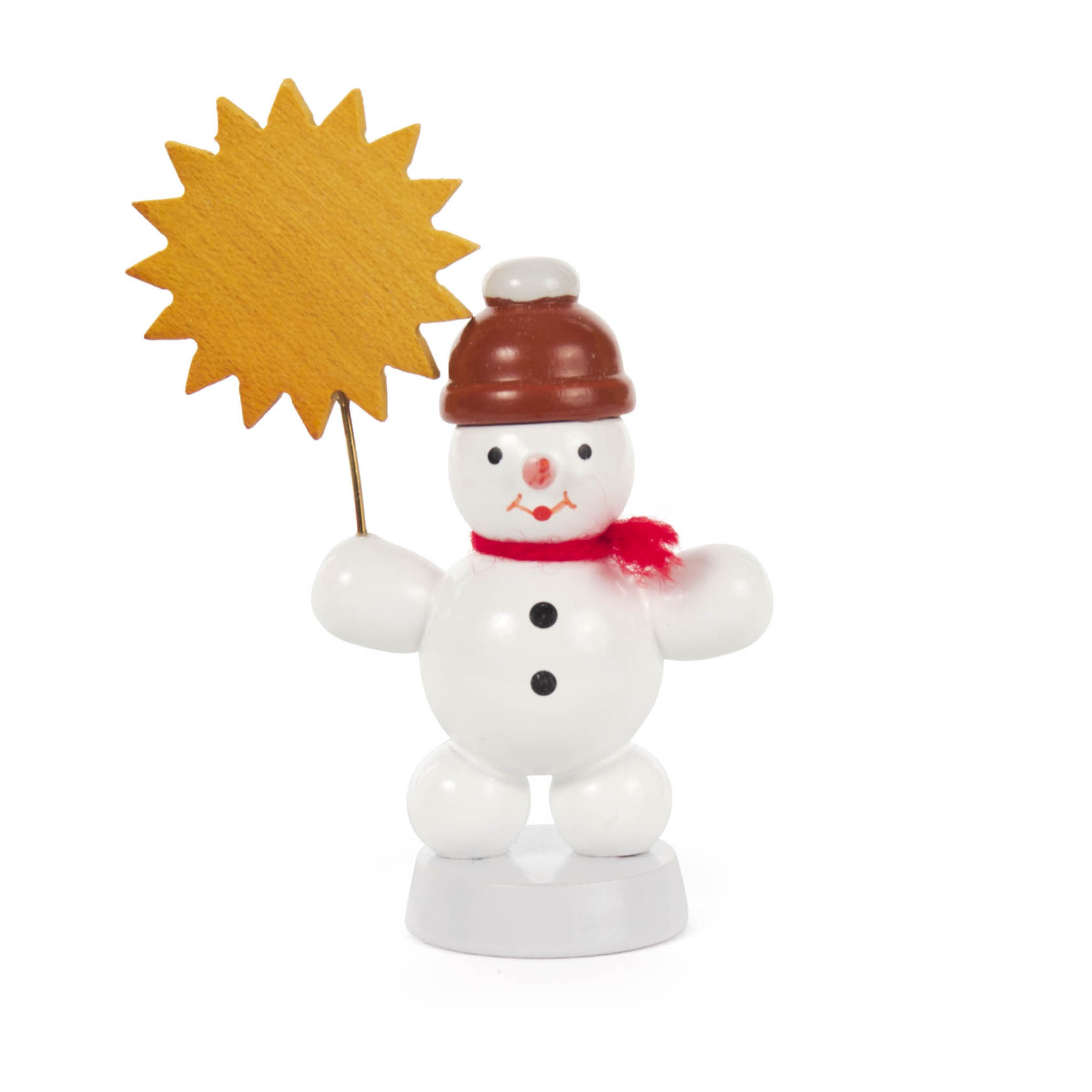 Schneemann mit Sonne