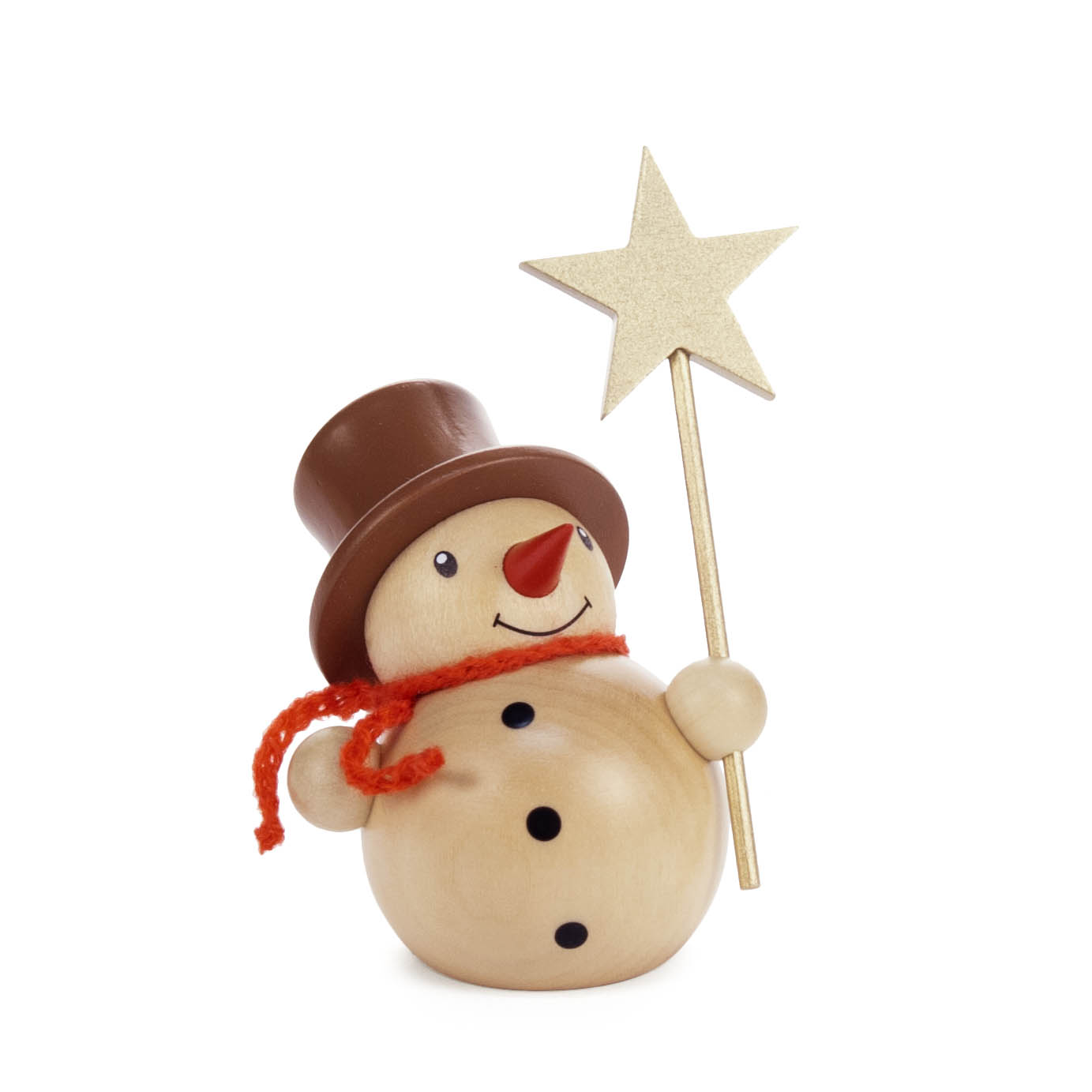 Schneemann mit Stern natur, Bestückung für Vario-Leuchter