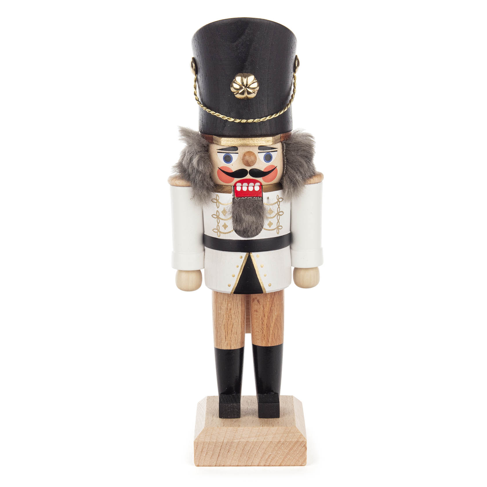Wooden nutcracker soldier white 20 cm im Dregeno Online Shop günstig kaufen