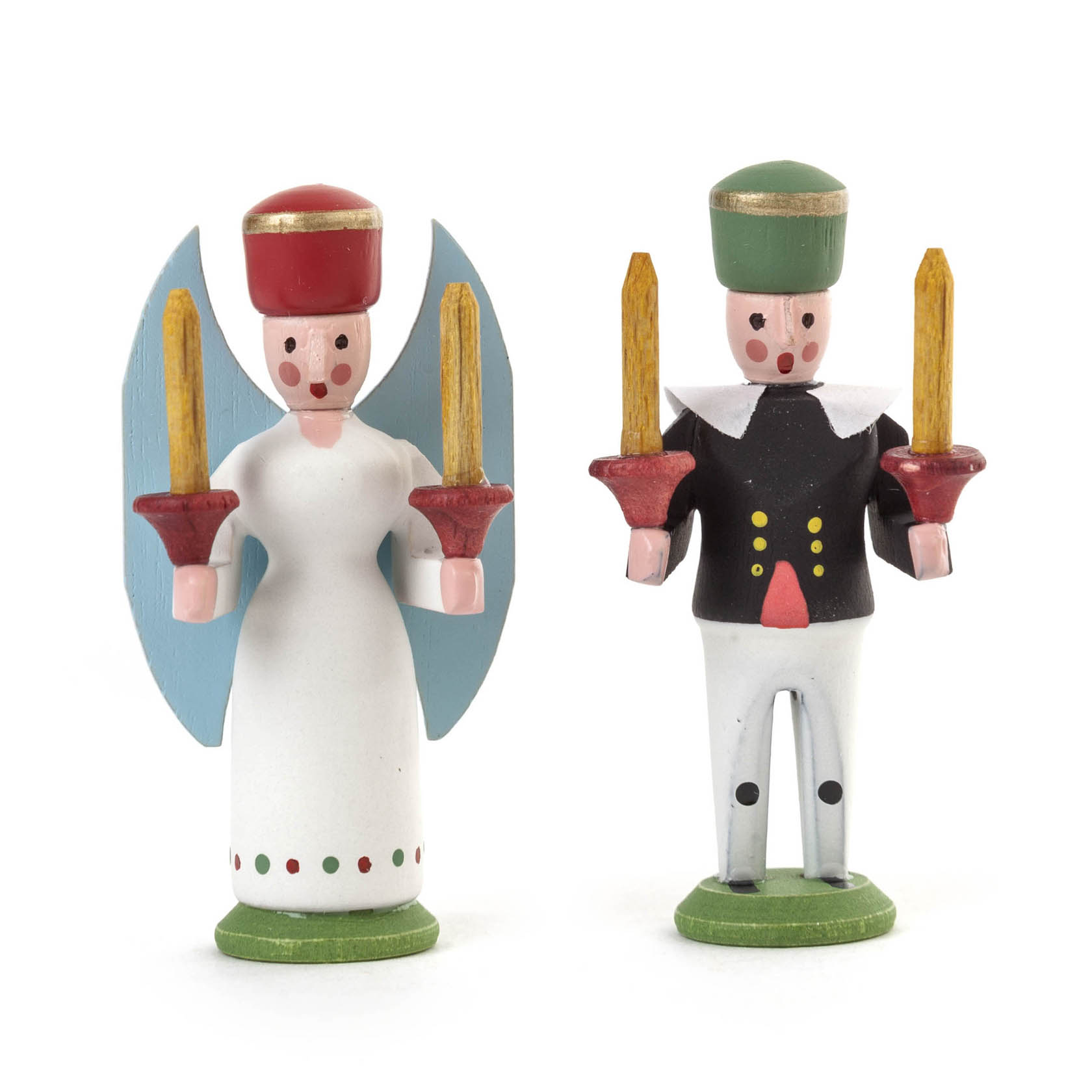 Miniatur Engel und Bergmann