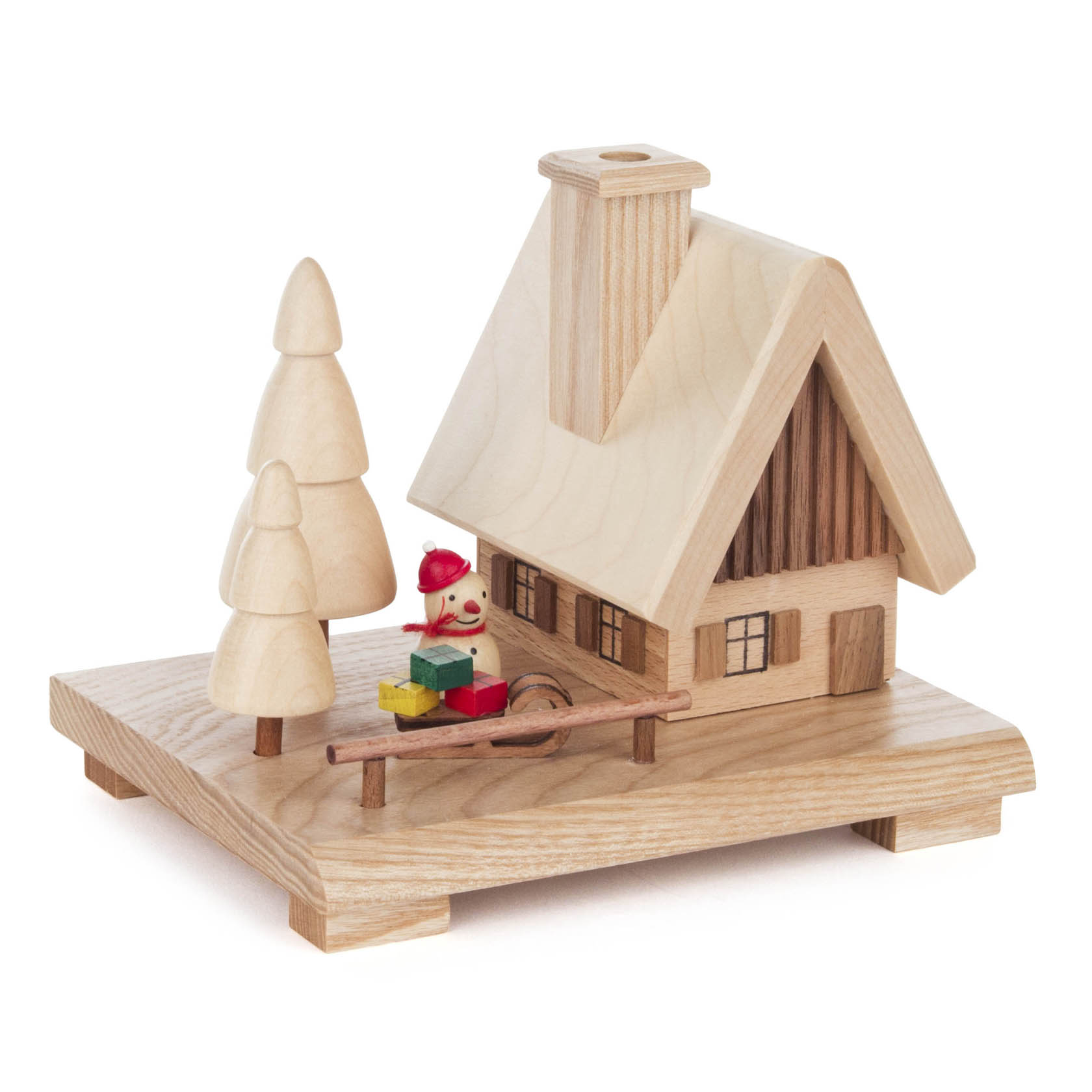 Räucherhaus mit Schneemann im Dregeno Online Shop günstig kaufen