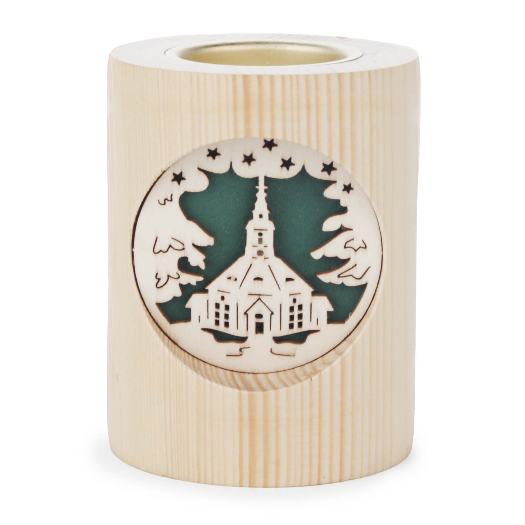 Teelichthalter Seiffener Kirche/Glocken im Dregeno Online Shop günstig kaufen