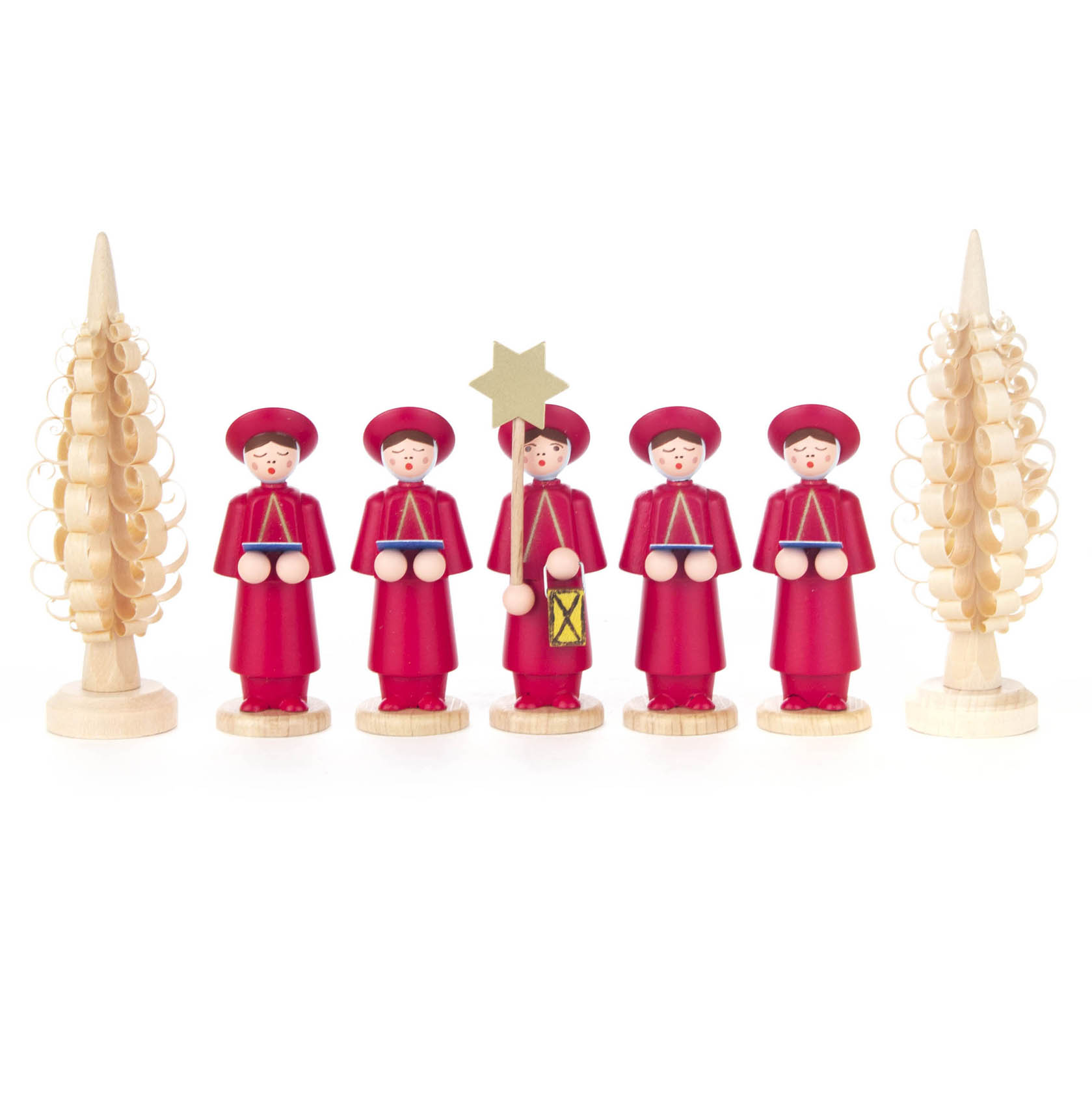 Kurrendefiguren rot mit Spanbäumchen (7) im Dregeno Online Shop günstig kaufen