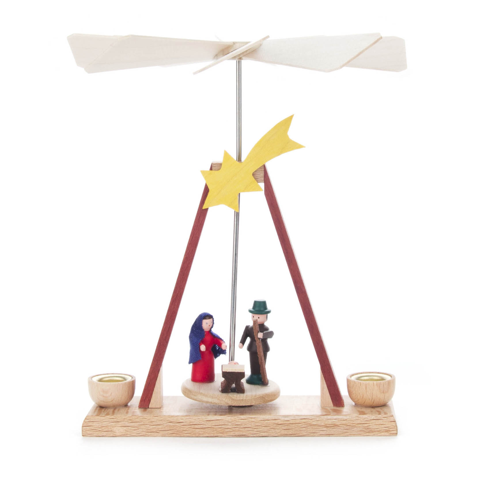 Mini-Pyramide mit Christi Geburt, für Kerzen d=10mm im Dregeno Online Shop günstig kaufen