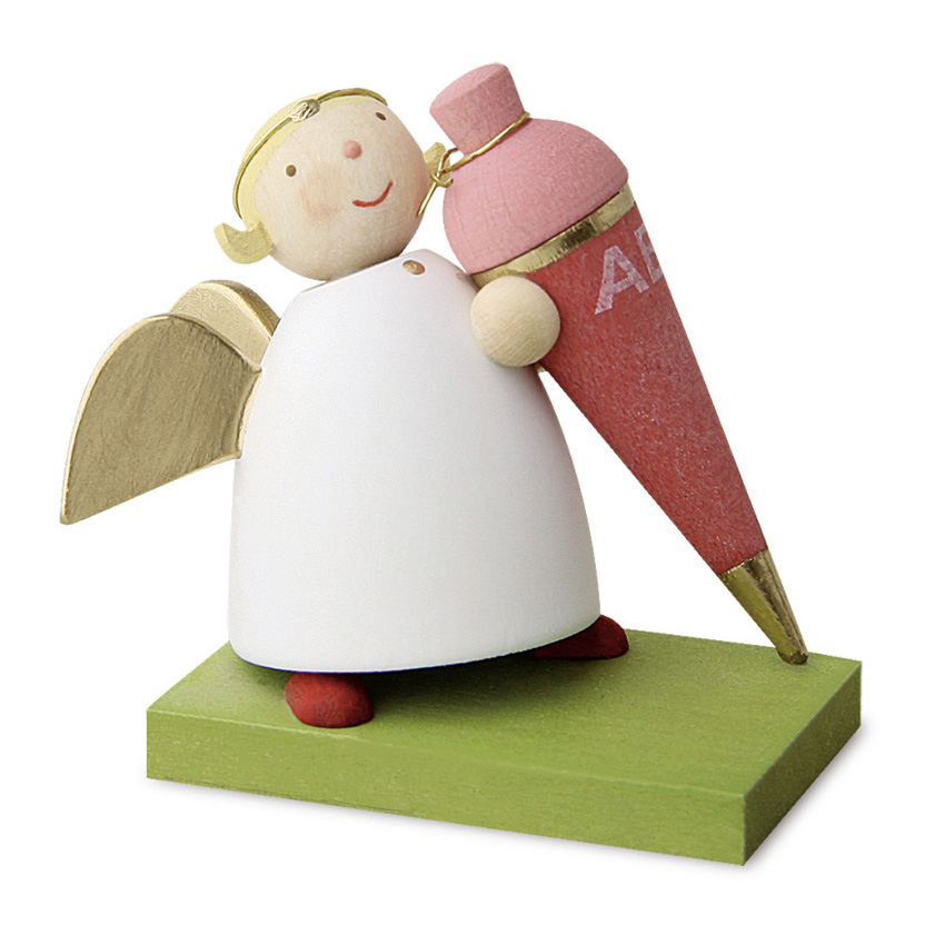 Schutzengel-Mädchen mit Schultüte 