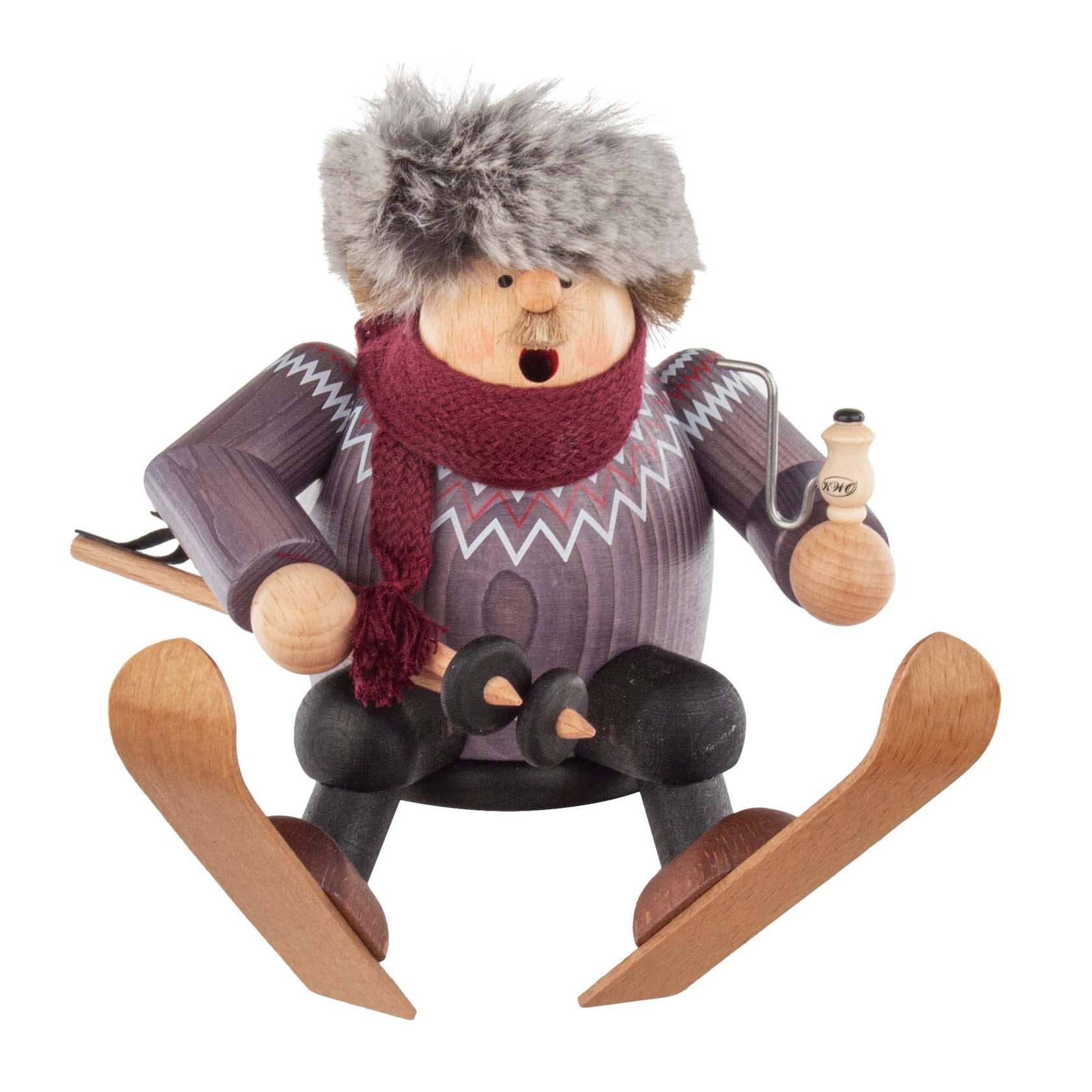 Räuchermann Schanzenhocker 17cm Kantenhocker