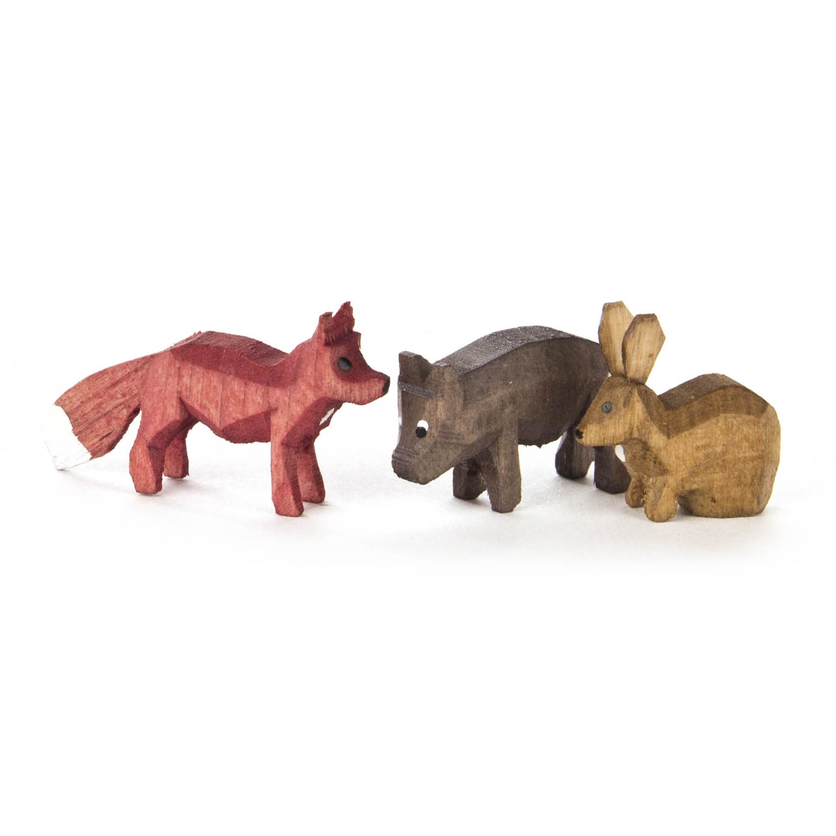 Waldtiere gebeizt und lackiert (3) Fuchs,Hase,Wildschwein Rückenhöhe 1,5cm im Dregeno Online Shop günstig kaufen