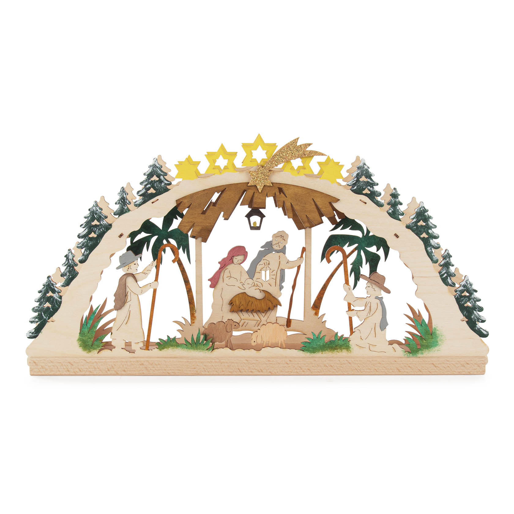wooden kit candle arc LED
