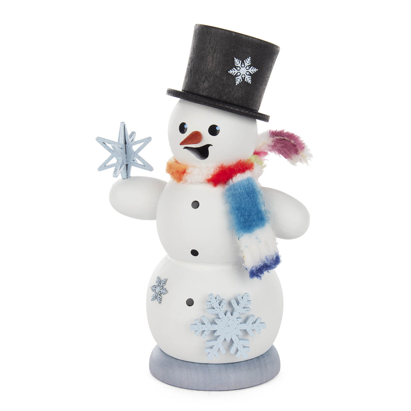 Räuchermann Schneemann mit Schneesternen im Dregeno Online Shop günstig kaufen
