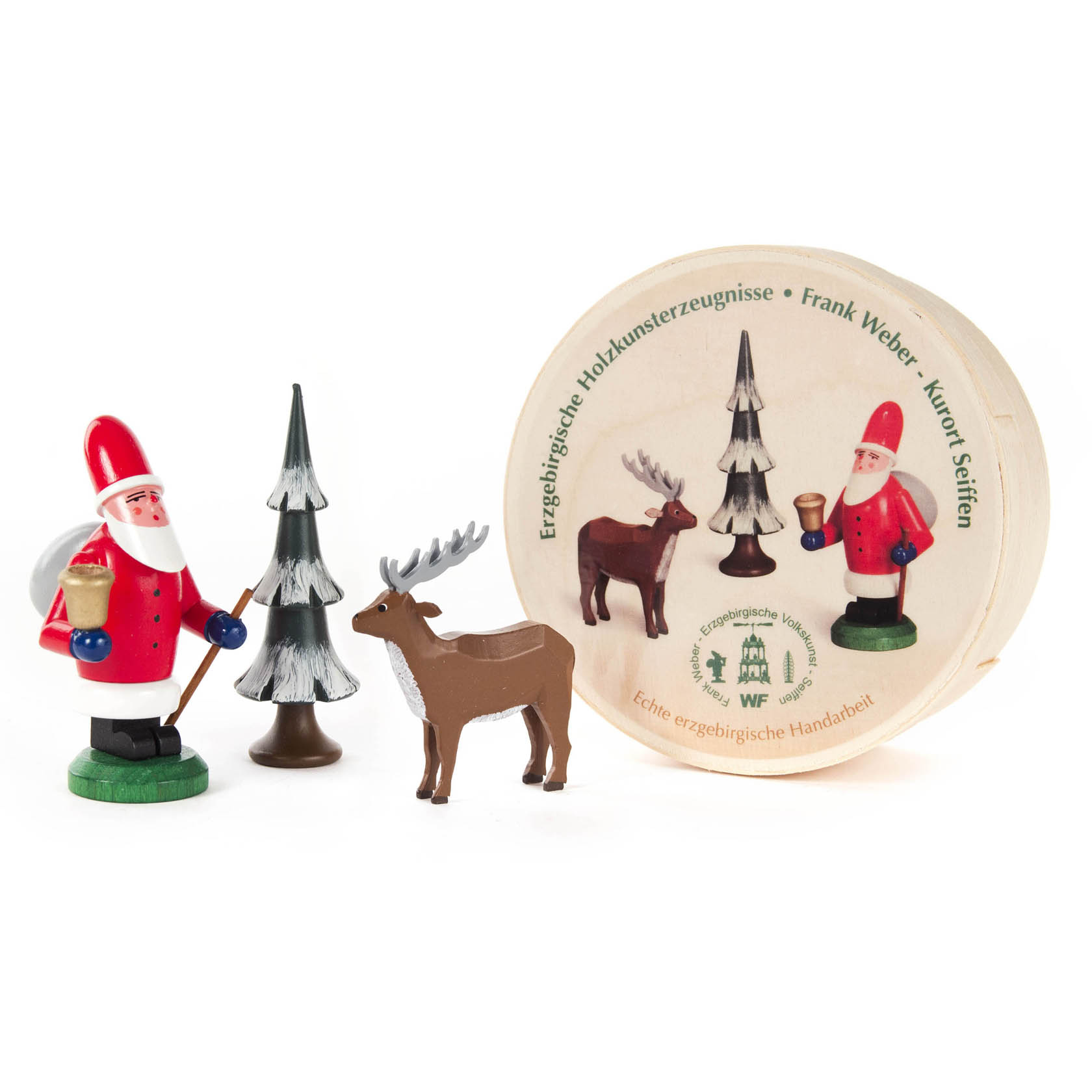 Weihnachtsmann, Baum und Hirsch in der Spandose im Dregeno Online Shop günstig kaufen