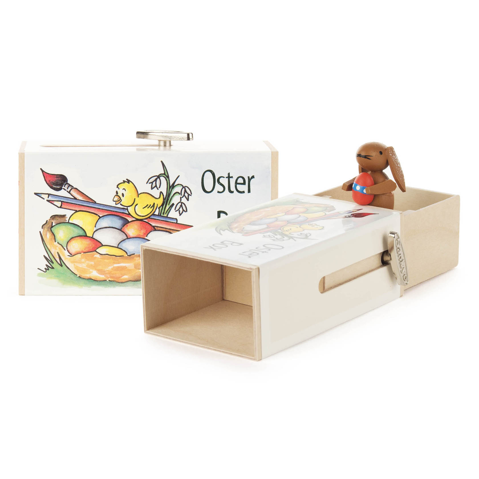 Schiebebox "Oster-Box" mit Hase Melodie: Osterparade