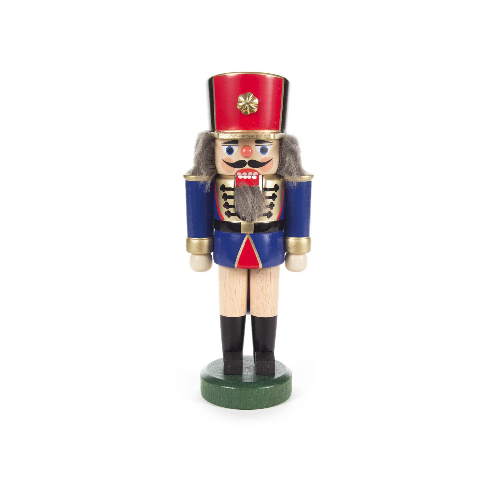 Nussknacker Soldat blau-natur, 18cm