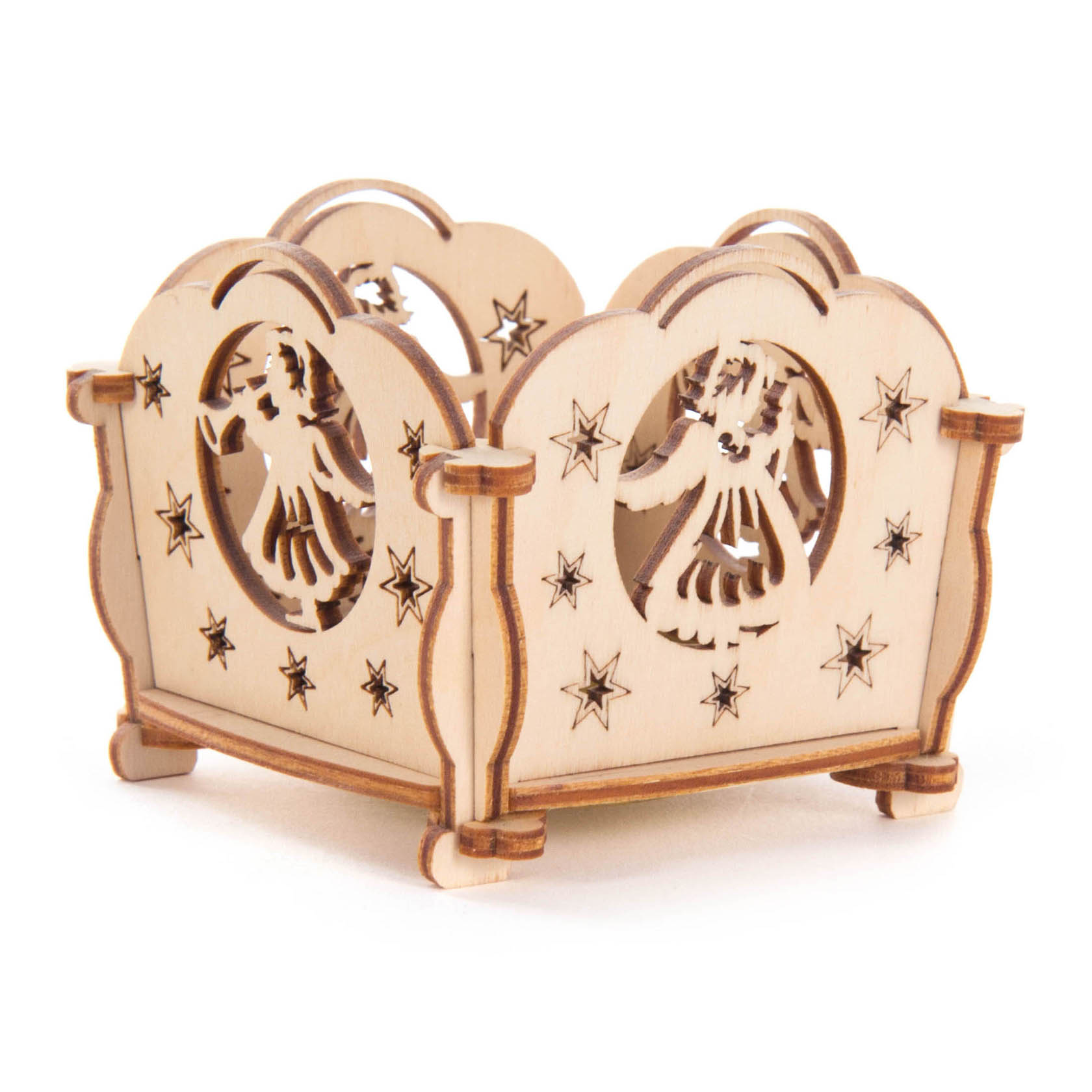 Bastelset Teelichthalter Motiv: Engel 7,3x5,8x7,3cm im Dregeno Online Shop günstig kaufen
