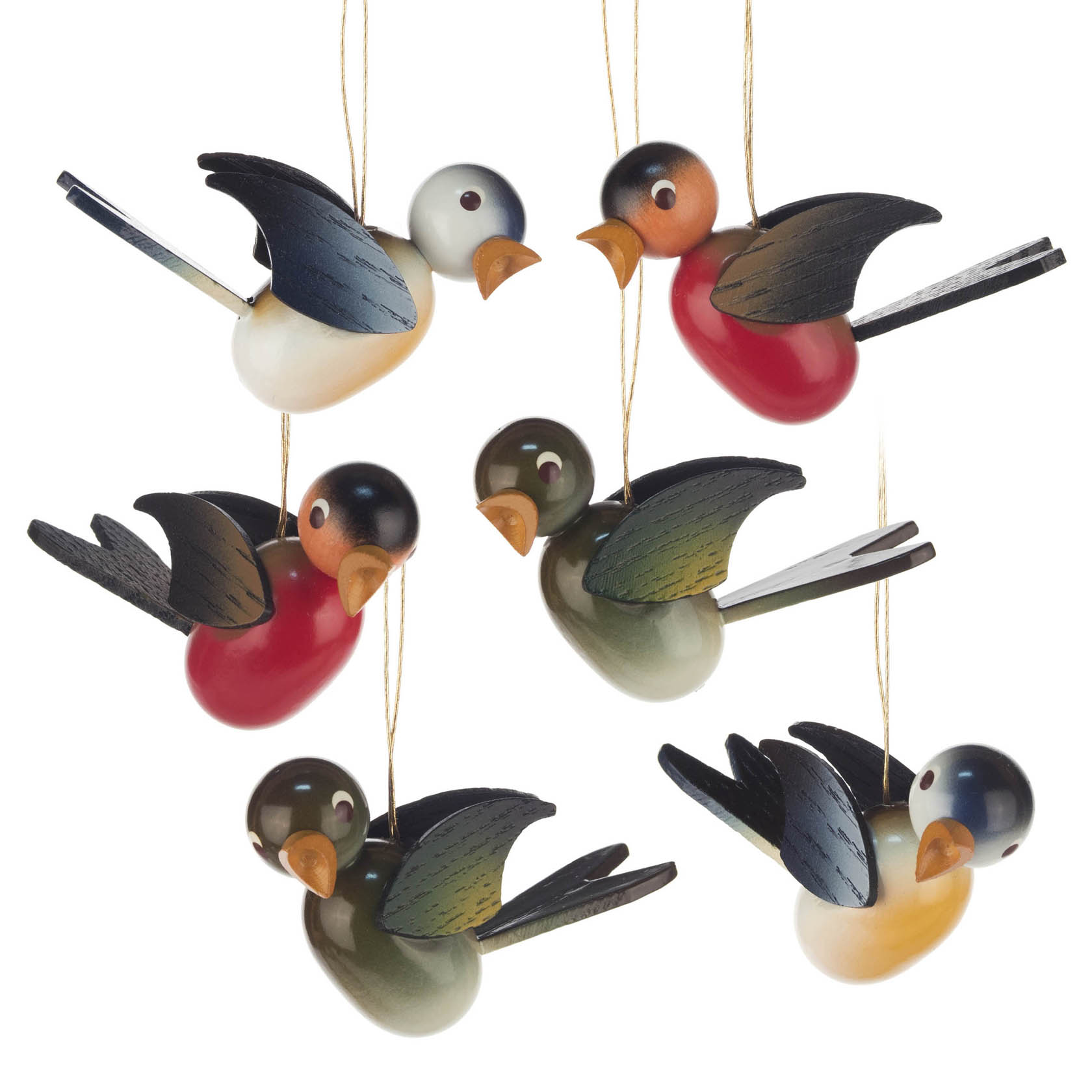 Behang Vögel farbig (6)