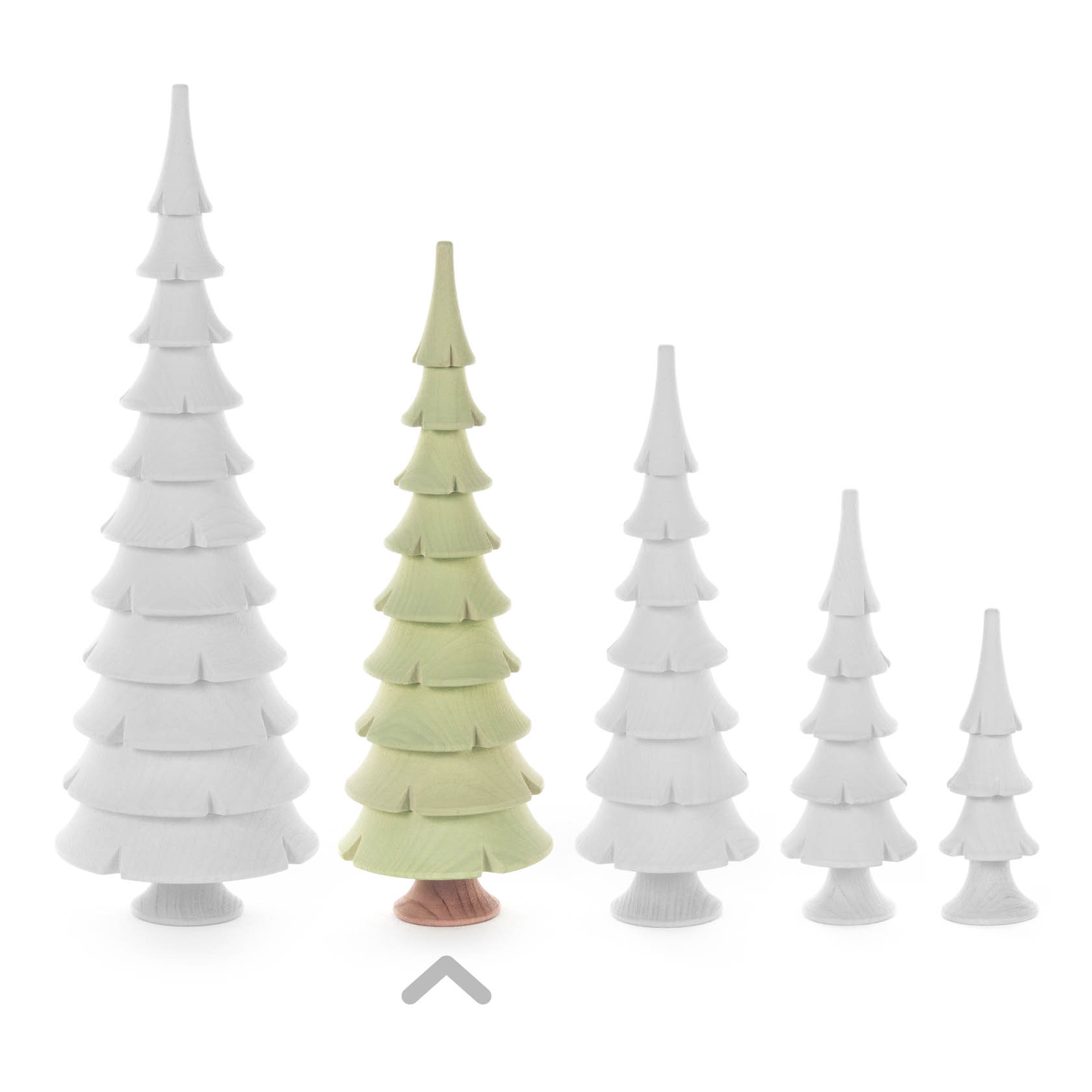 Massivholzbaum hellgrün, 17,5cm