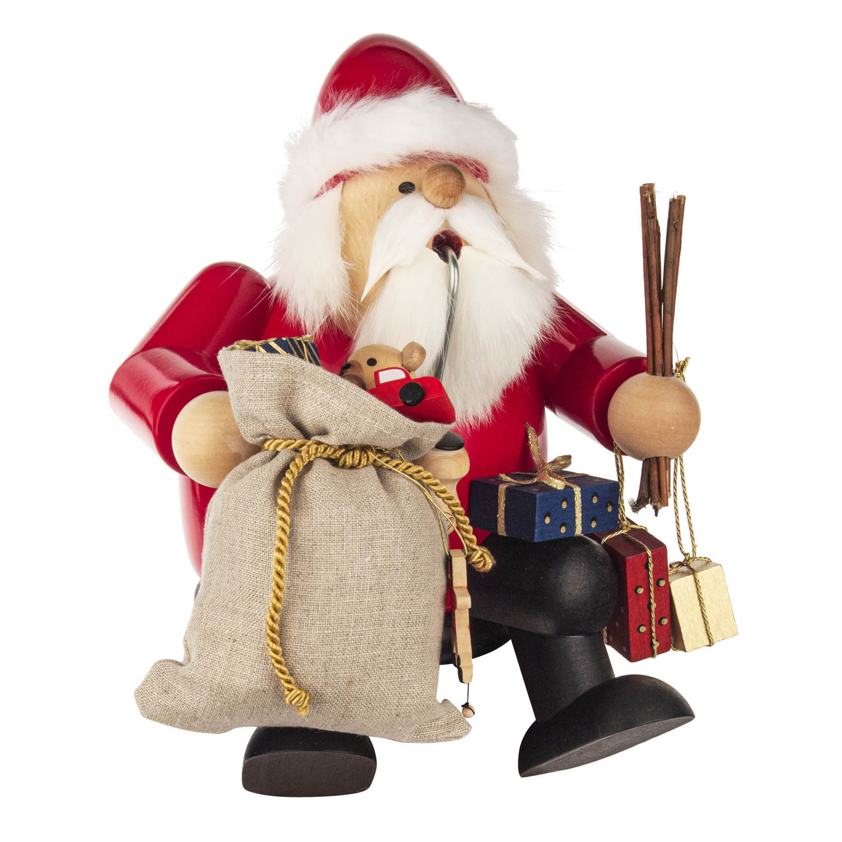 Räuchermann Weihnachtsmann Kanntenhocker, groß 26cm im Dregeno Online Shop günstig kaufen