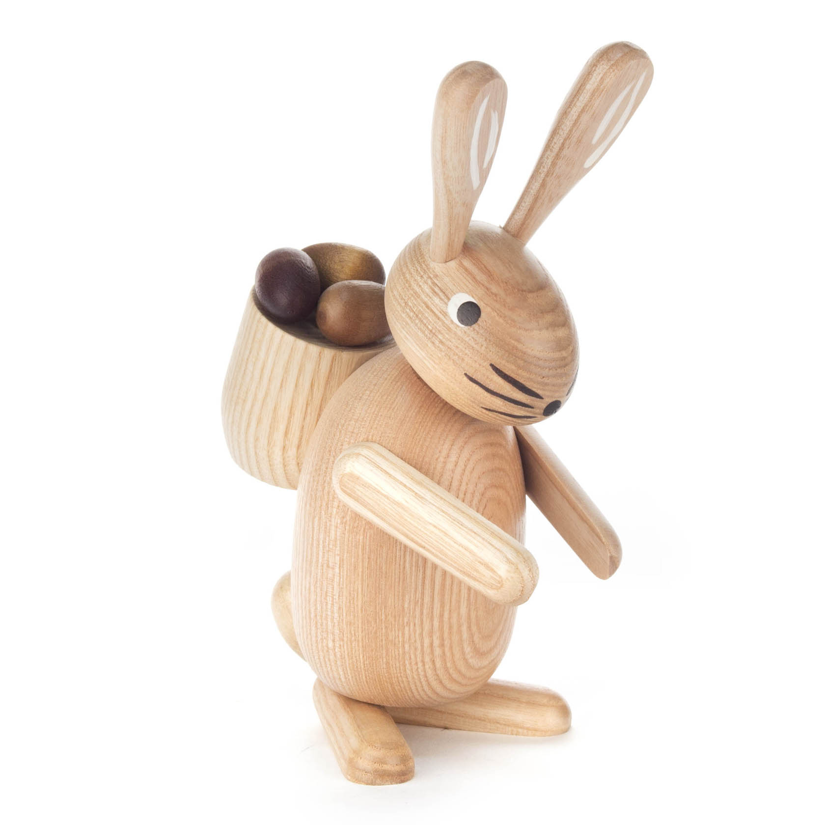 Hase mit Eierkorb natur