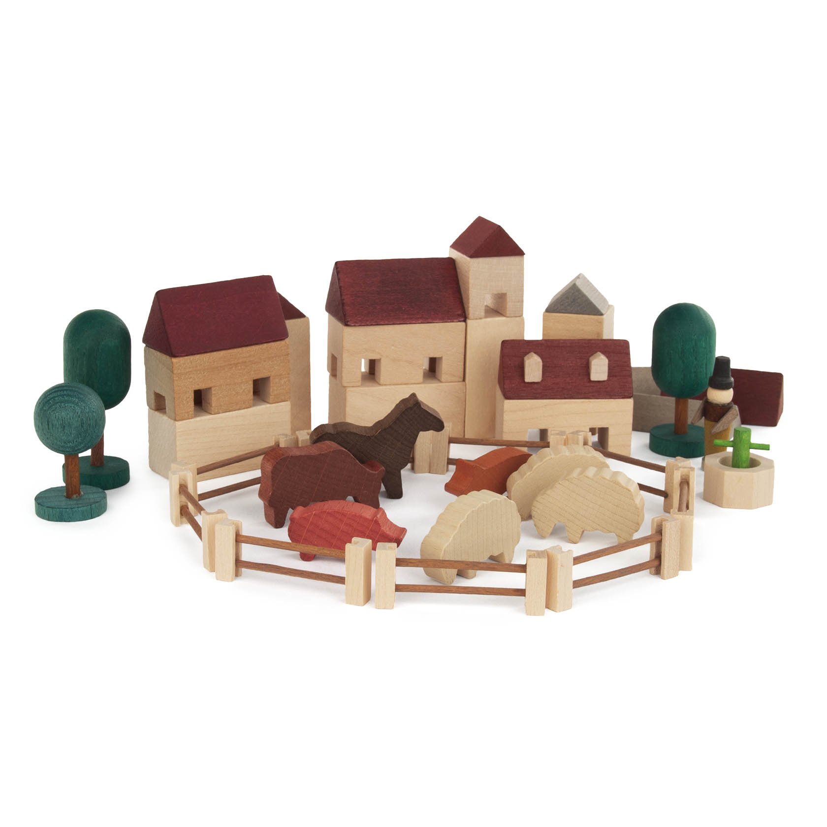 Kleine Welt Bauernhof in Holzkiste im Dregeno Online Shop günstig kaufen