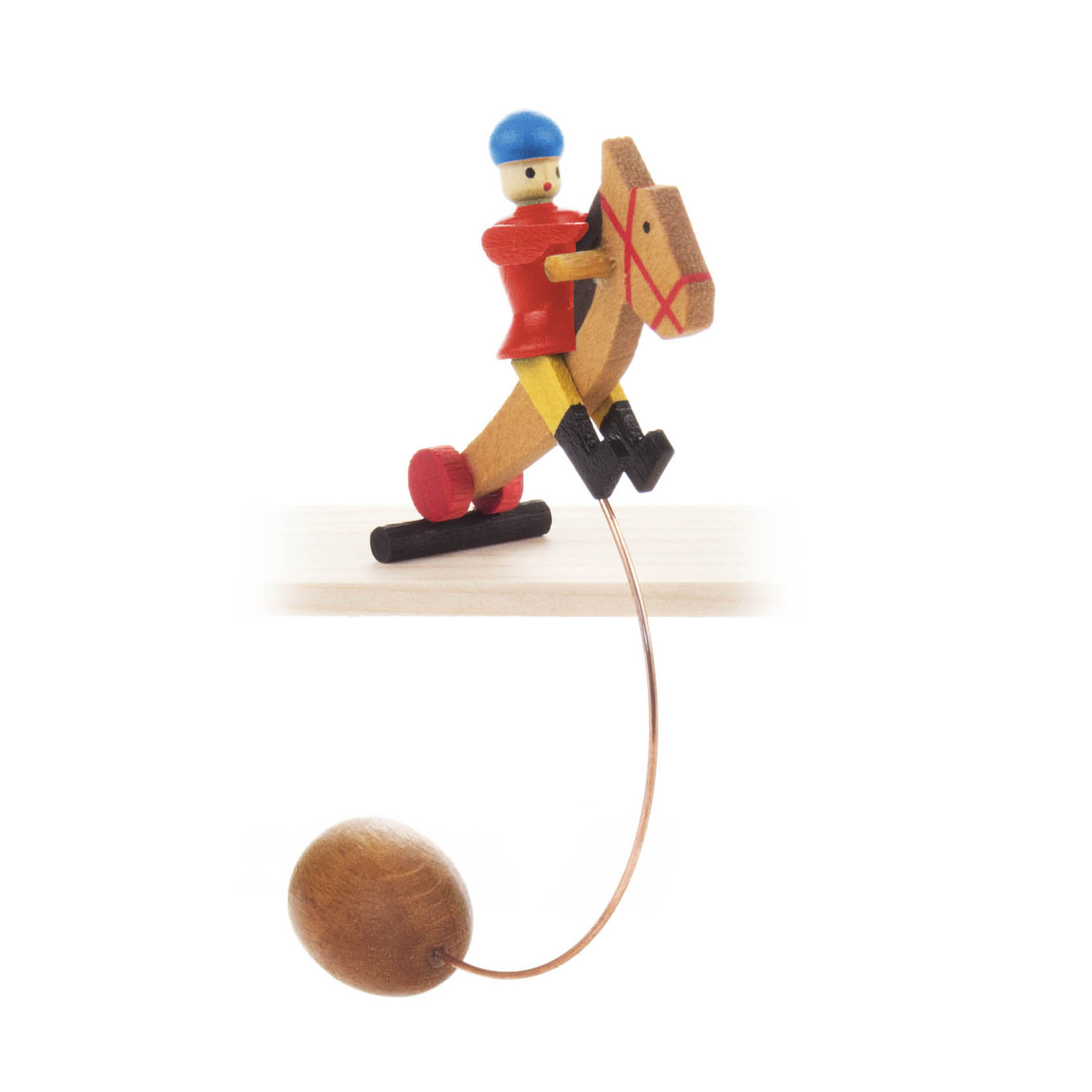 Schaukelfigur Reiter, rot