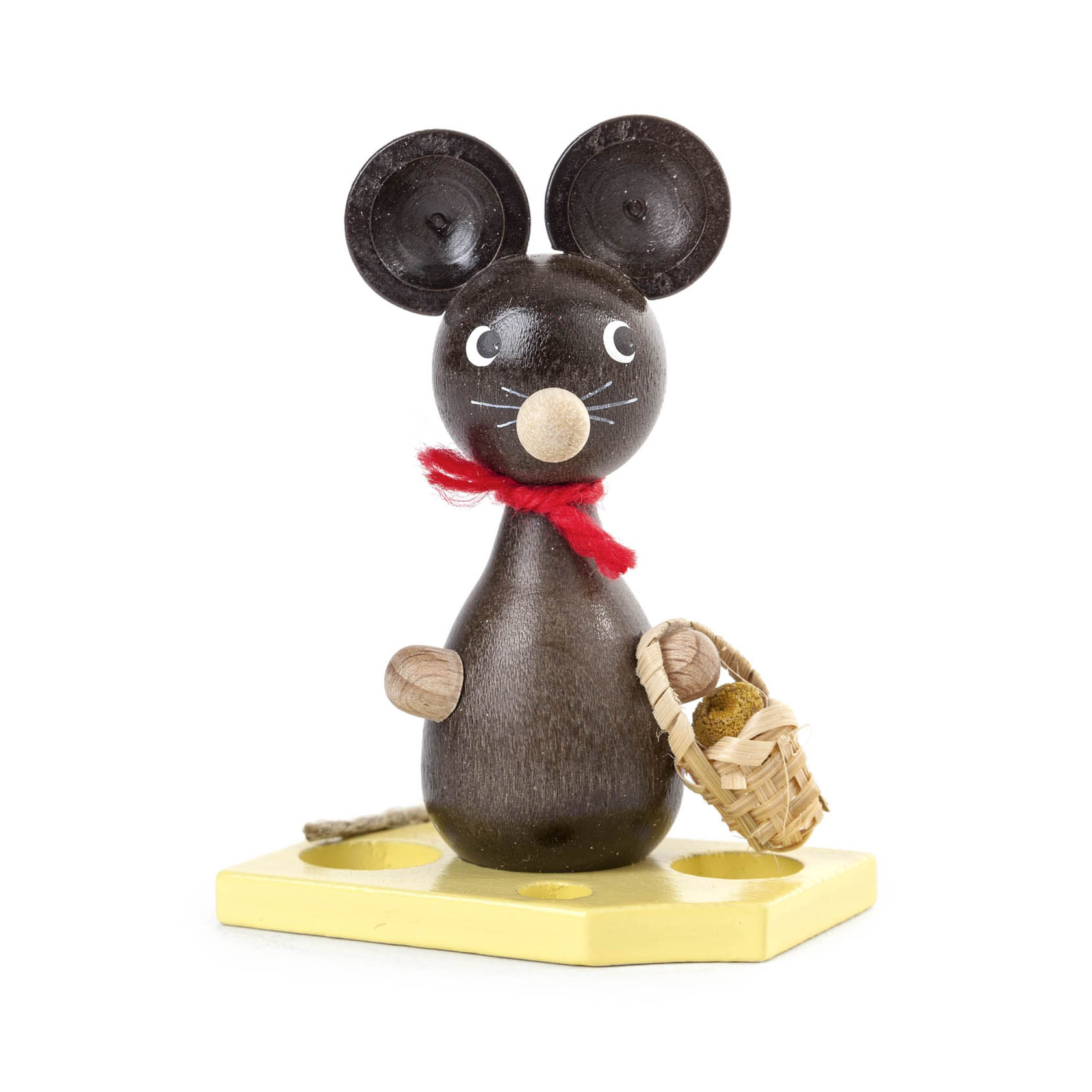 Maus mit Blumenkörbchen