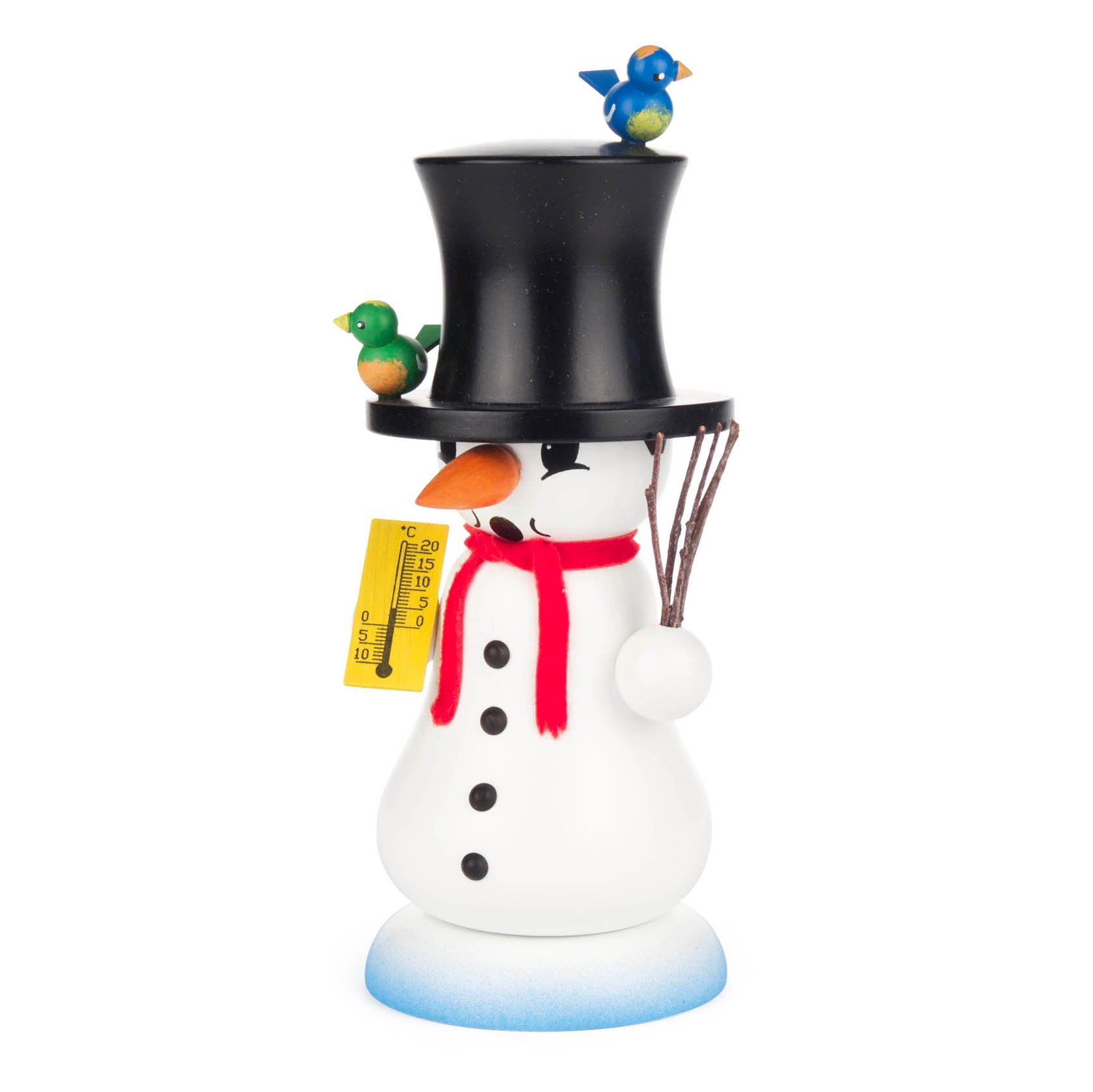 Räuchermann Schneemann "Schmelzi" mit Vögel im Dregeno Online Shop günstig kaufen