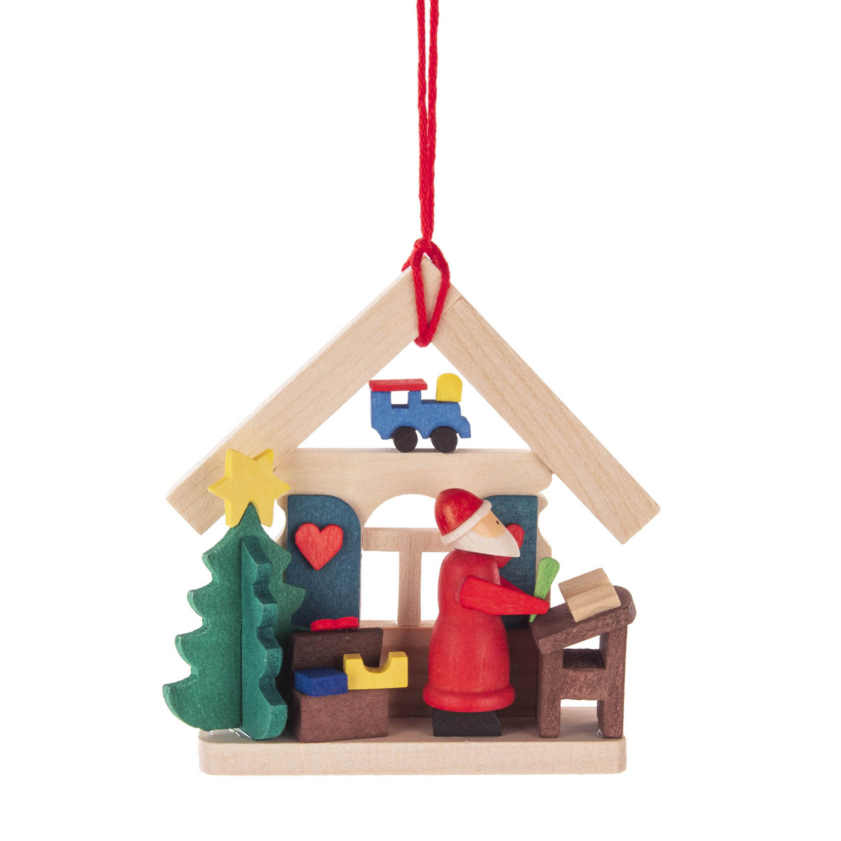 Behang Haus Weihnachtsmann mit Wunschzettel im Dregeno Online Shop günstig kaufen