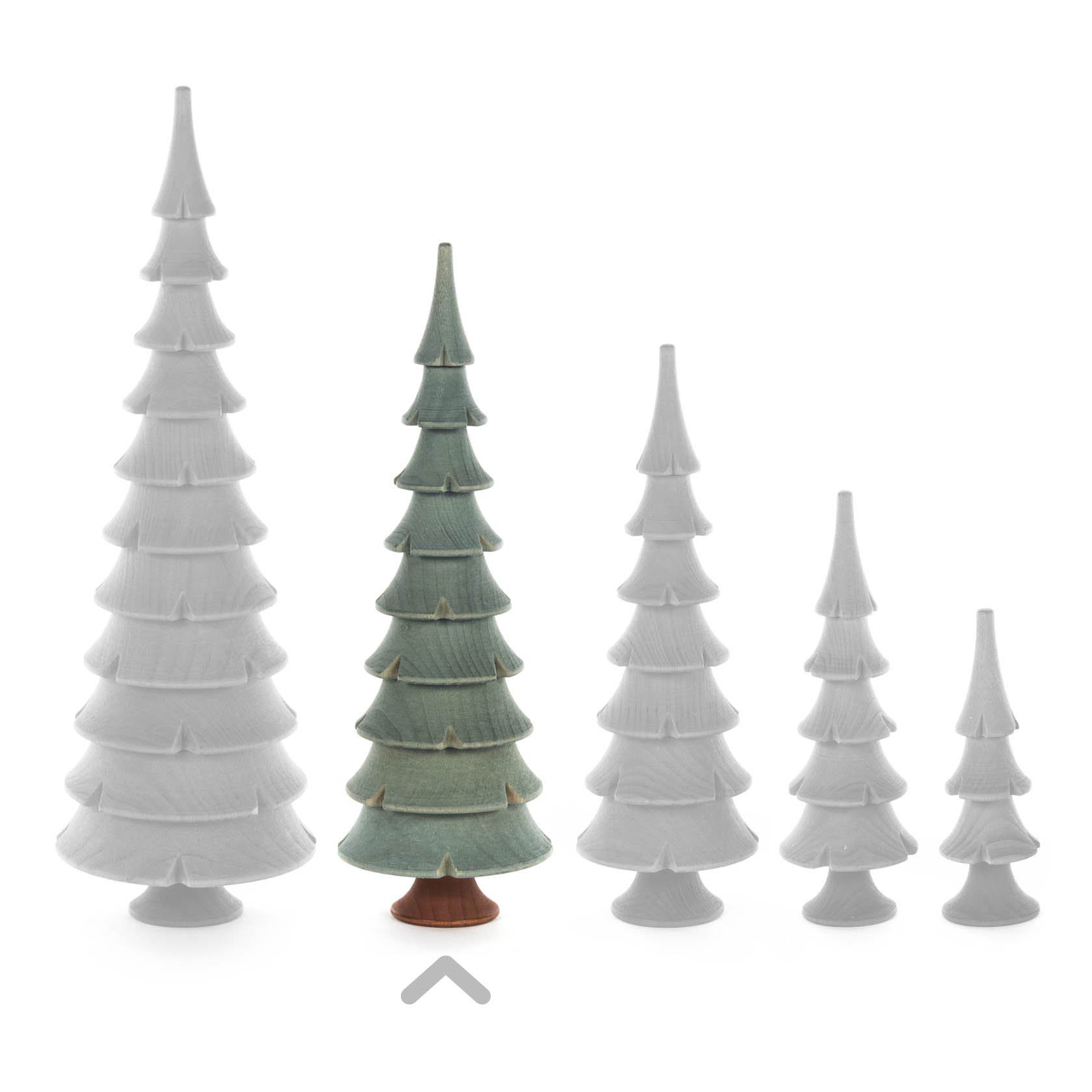 Massivholzbaum grün, 17,5cm