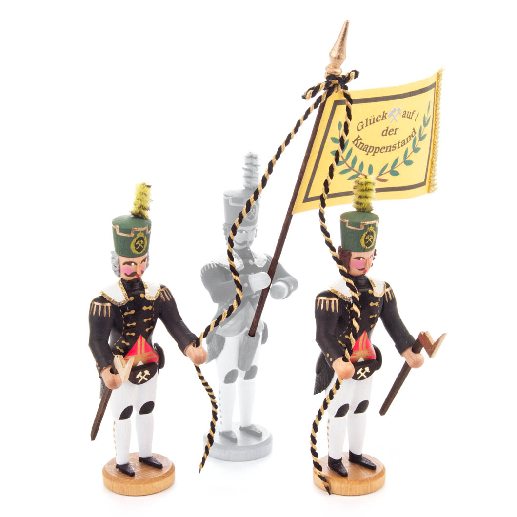 Fahnenbegleiter mit Knappschaftsfahne  