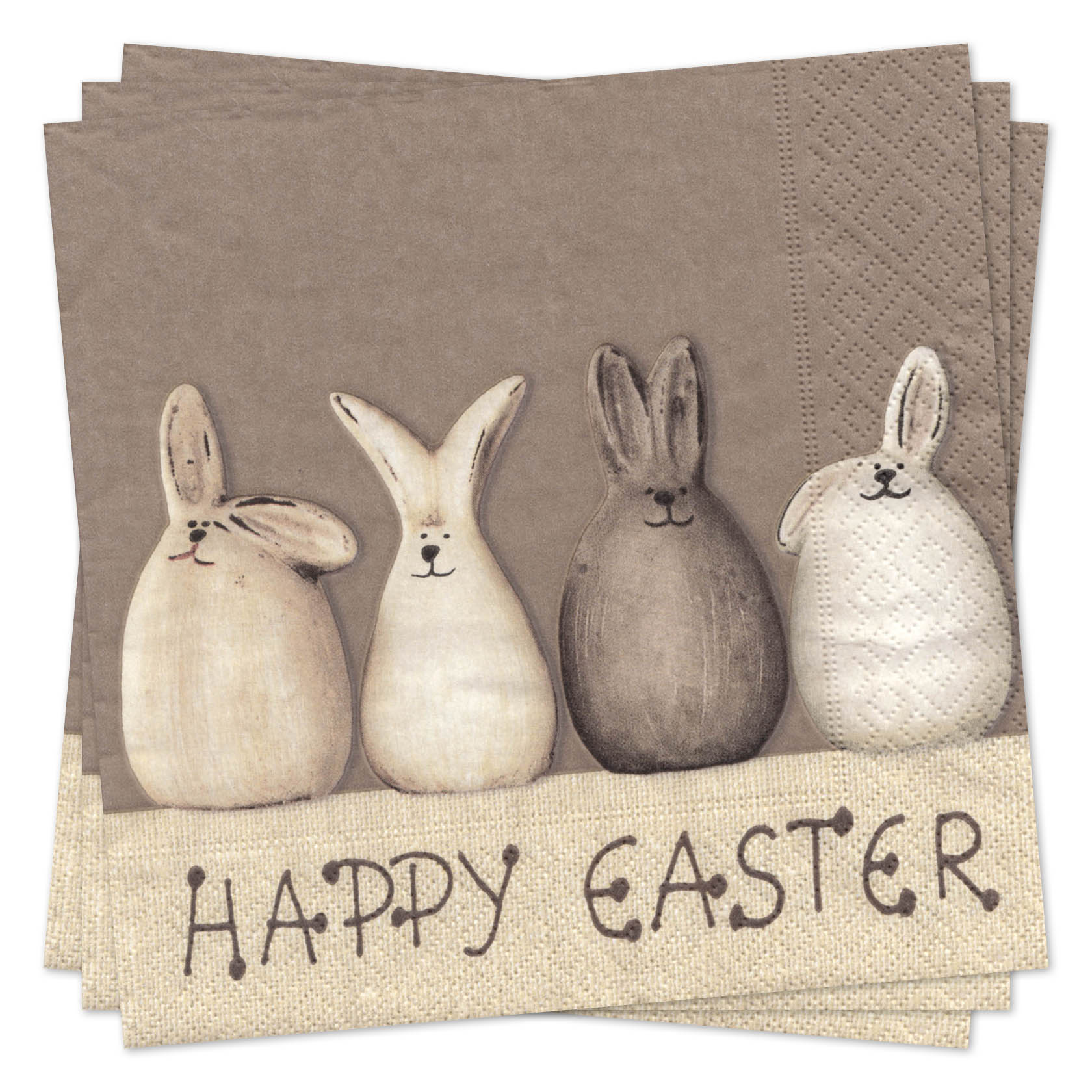 Servietten Happy Easter Bunnies (20) im Dregeno Online Shop günstig kaufen