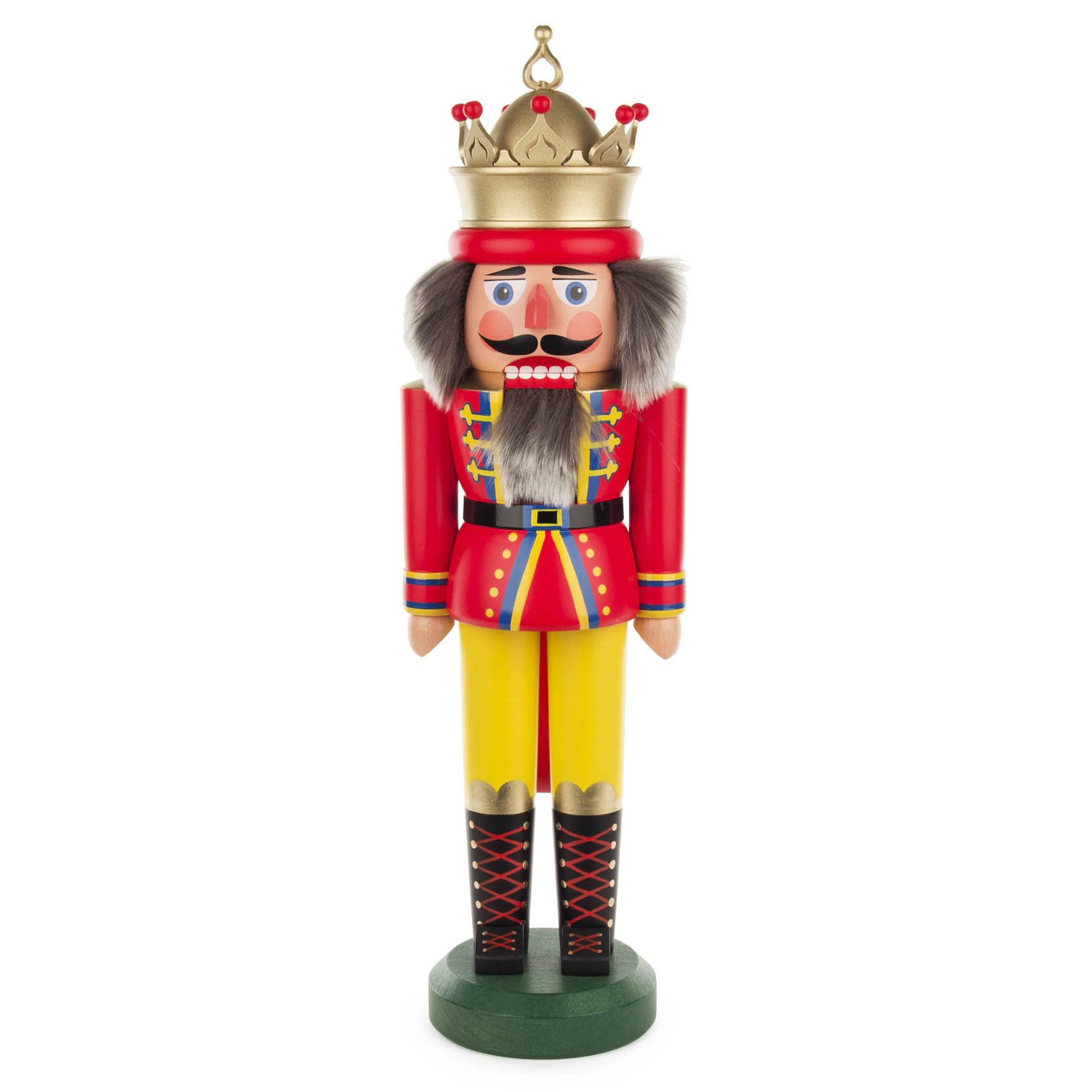 Nussknacker König mit Krone 43cm rot/matt  im Dregeno Online Shop günstig kaufen