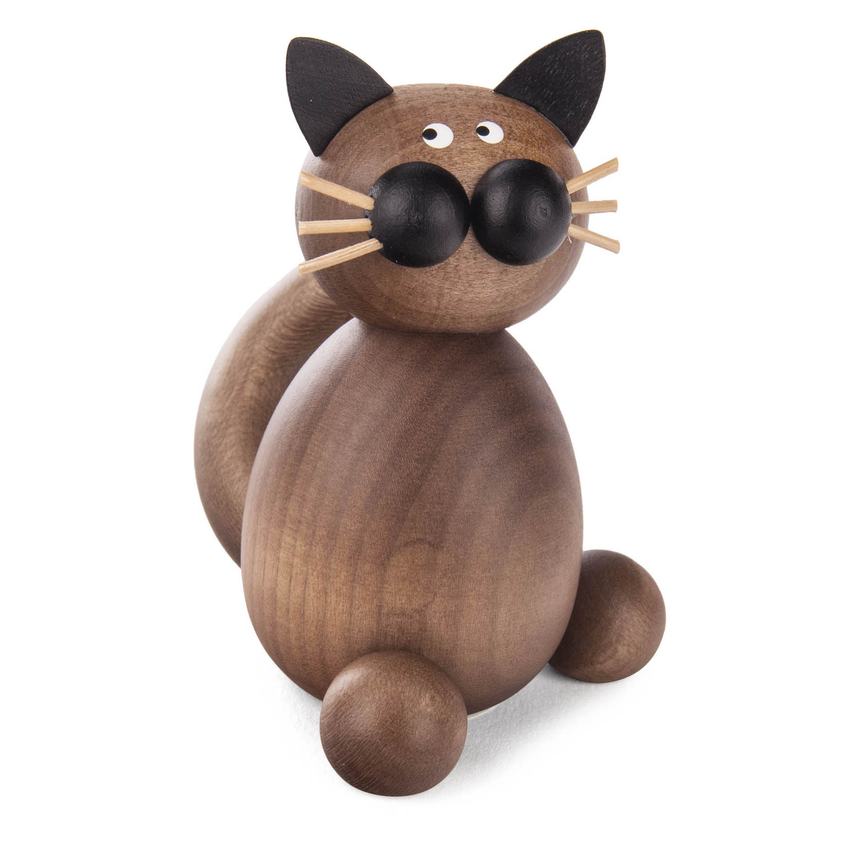 Katze Karli, grau-schwarz sitzend im Dregeno Online Shop günstig kaufen