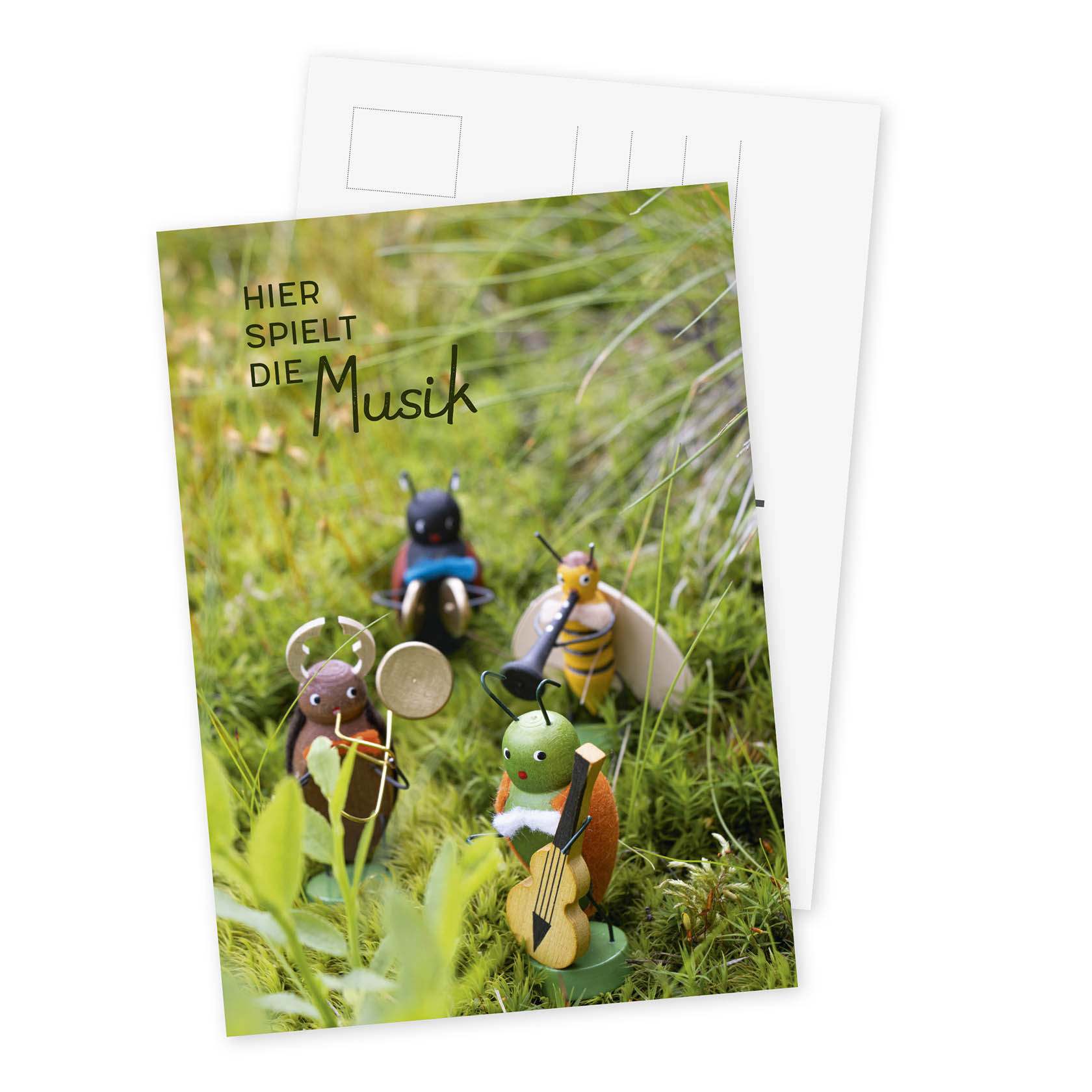 Postkarte "Hier spielt die Musik" im Dregeno Online Shop günstig kaufen