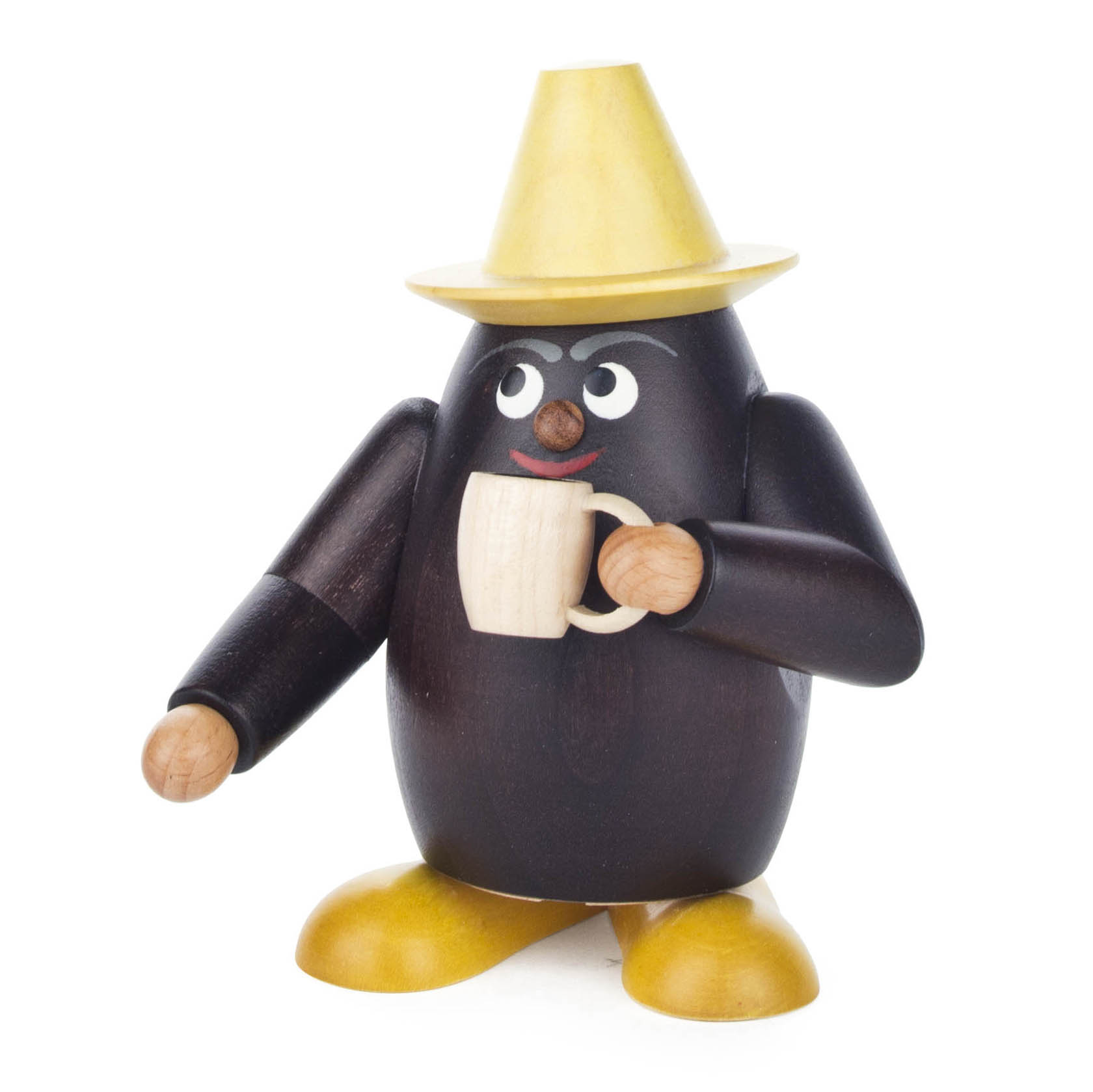 Räucherfigur Kaffeebohne, gelber Hut im Dregeno Online Shop günstig kaufen