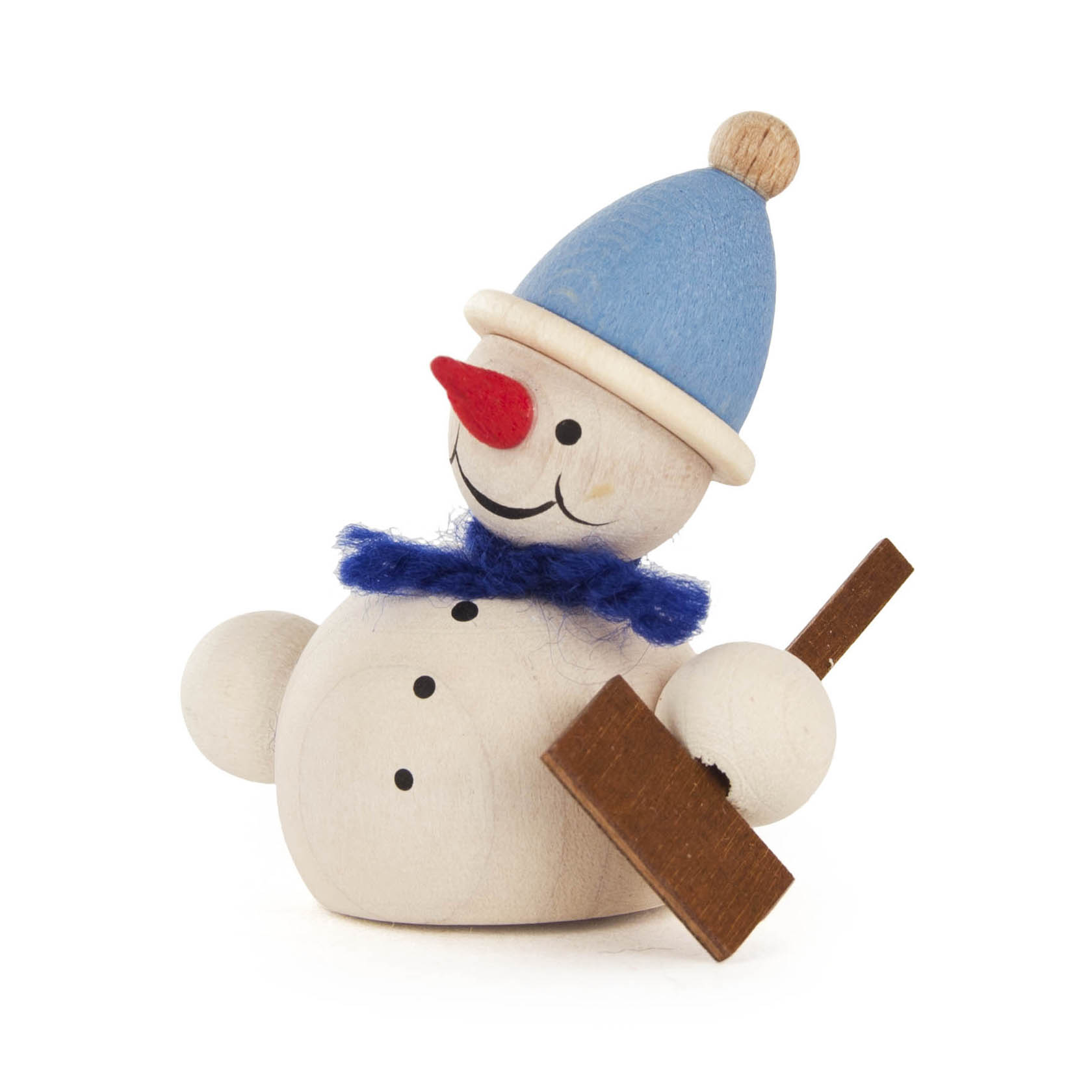 Schneemann mit Schneeschieber