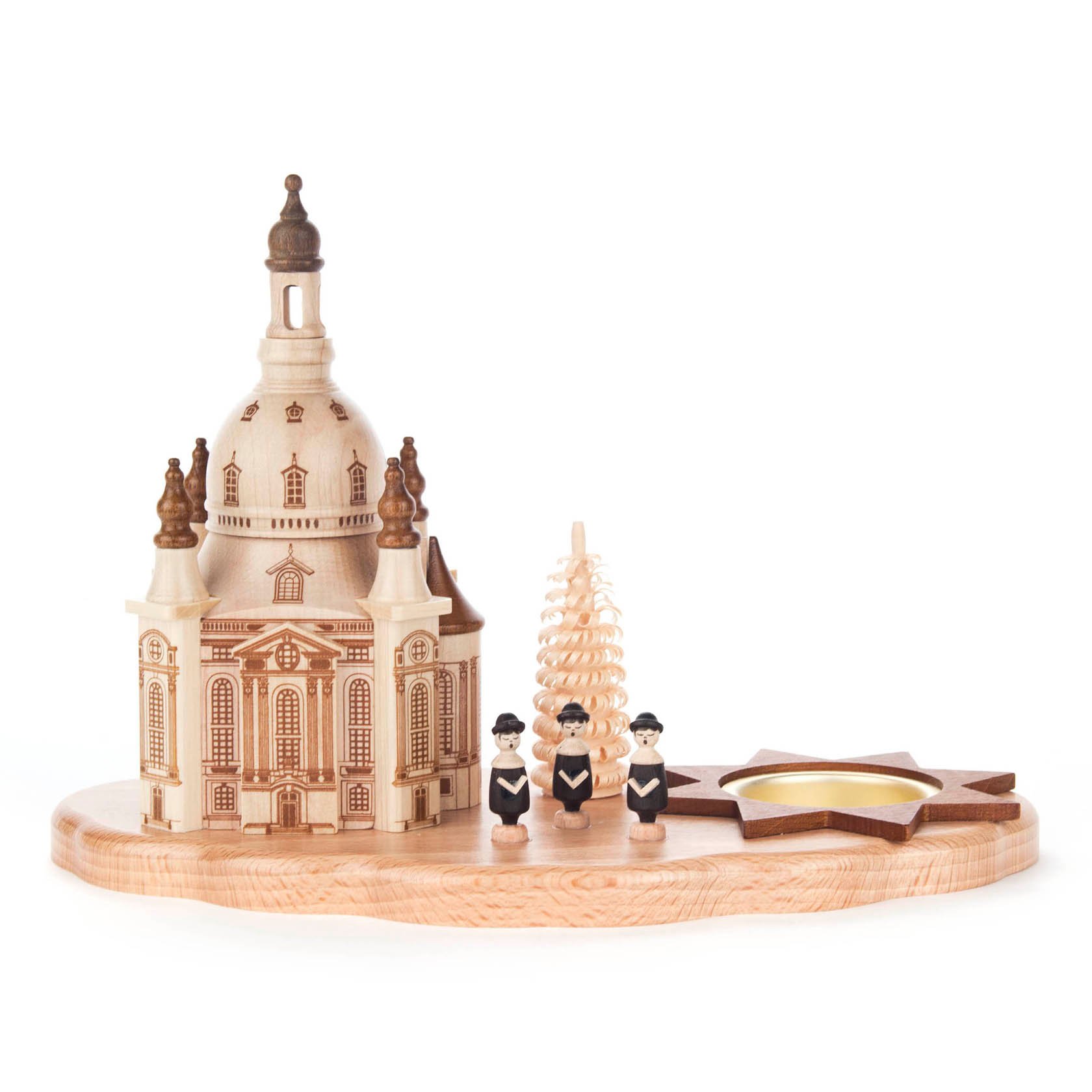 Teelichthalter mit Dresdner Frauenkirche und Kurrende im Dregeno Online Shop günstig kaufen