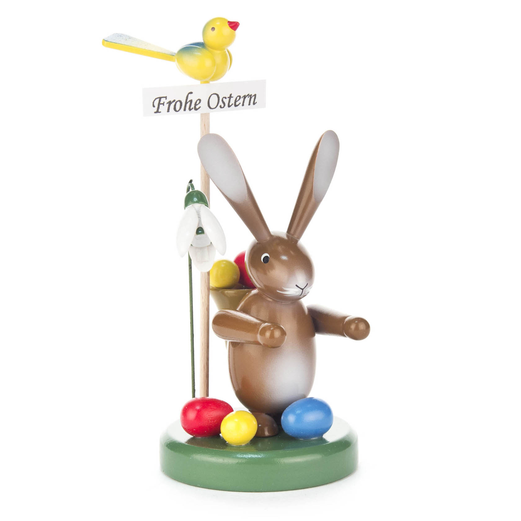 Hase "Frohe Ostern" mit Korb und Blume im Dregeno Online Shop günstig kaufen