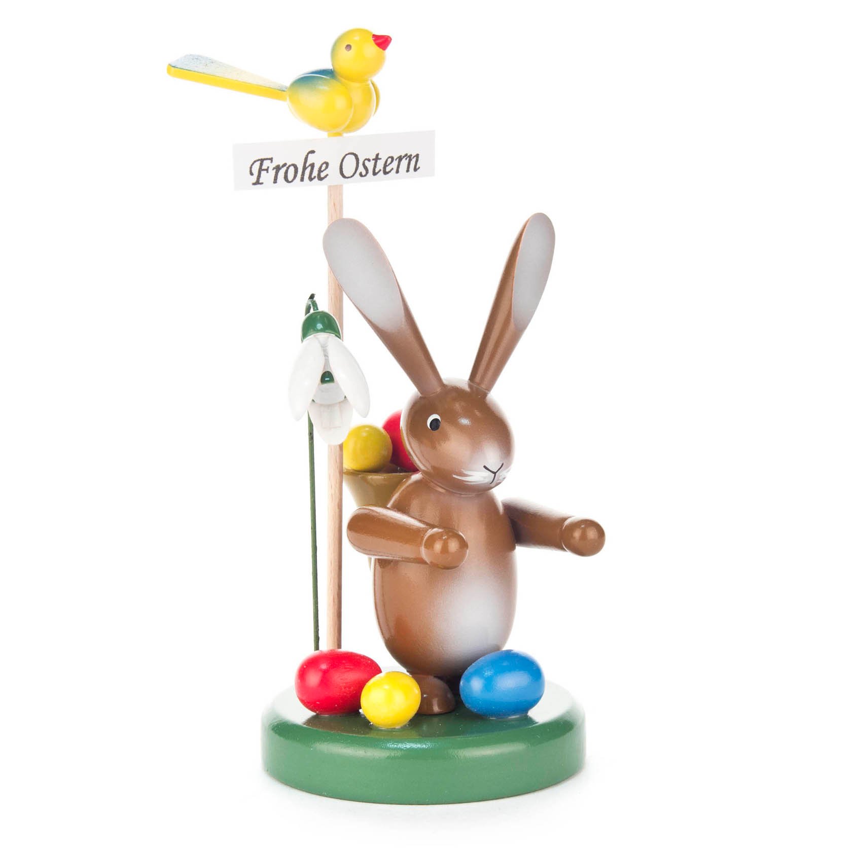 Hase "Frohe Ostern" mit Korb und Blume im Dregeno Online Shop günstig kaufen